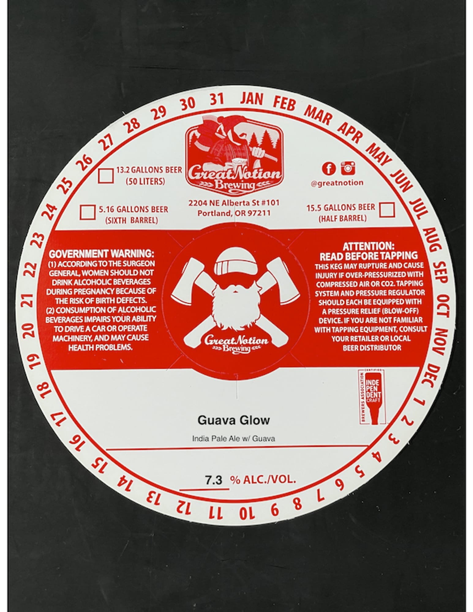 Guava Glow by Great Notion Brewing - beer label