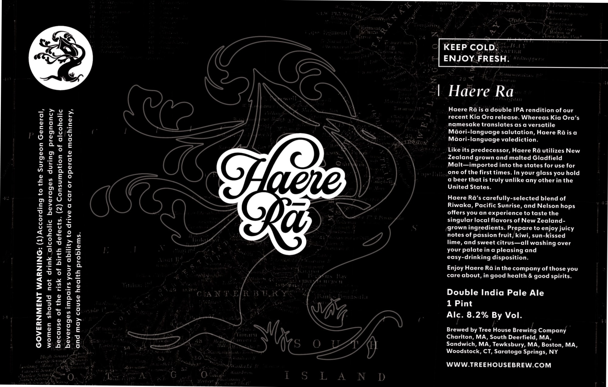 Haere Rā by Tree House Brewing Company - beer label