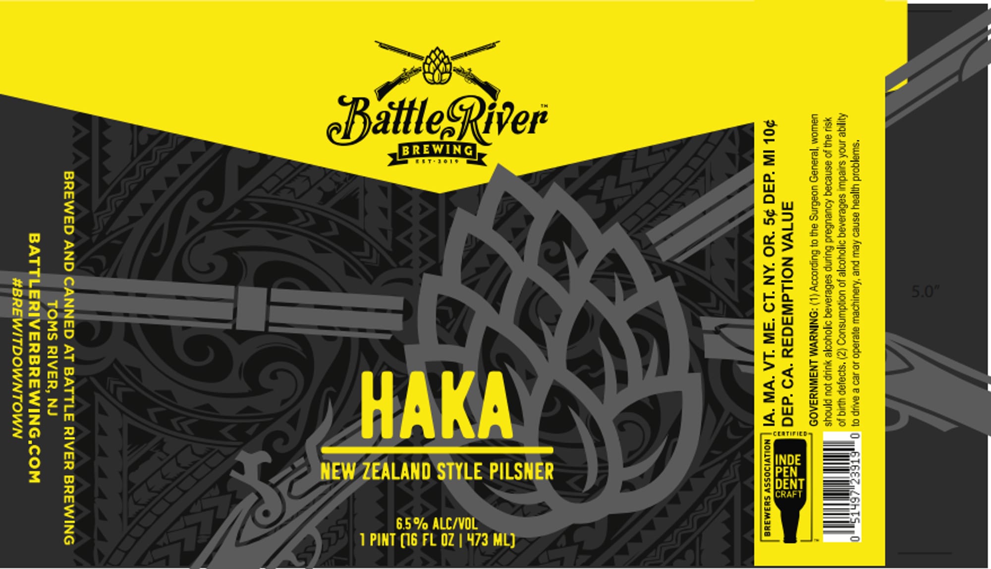 Haka by Battle River Brewing - beer label