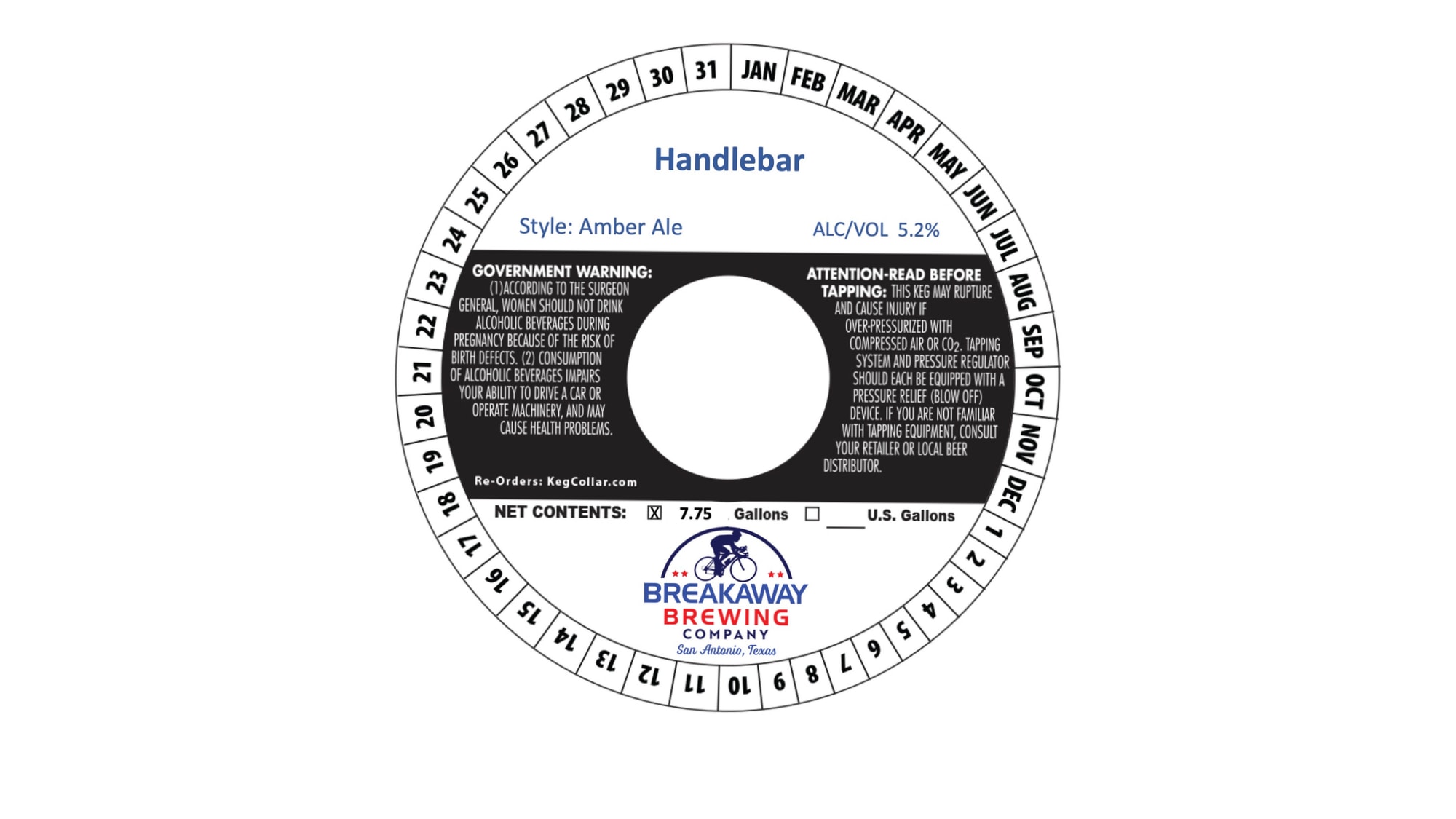 Handlebar by Breakaway Brewing Company - beer label