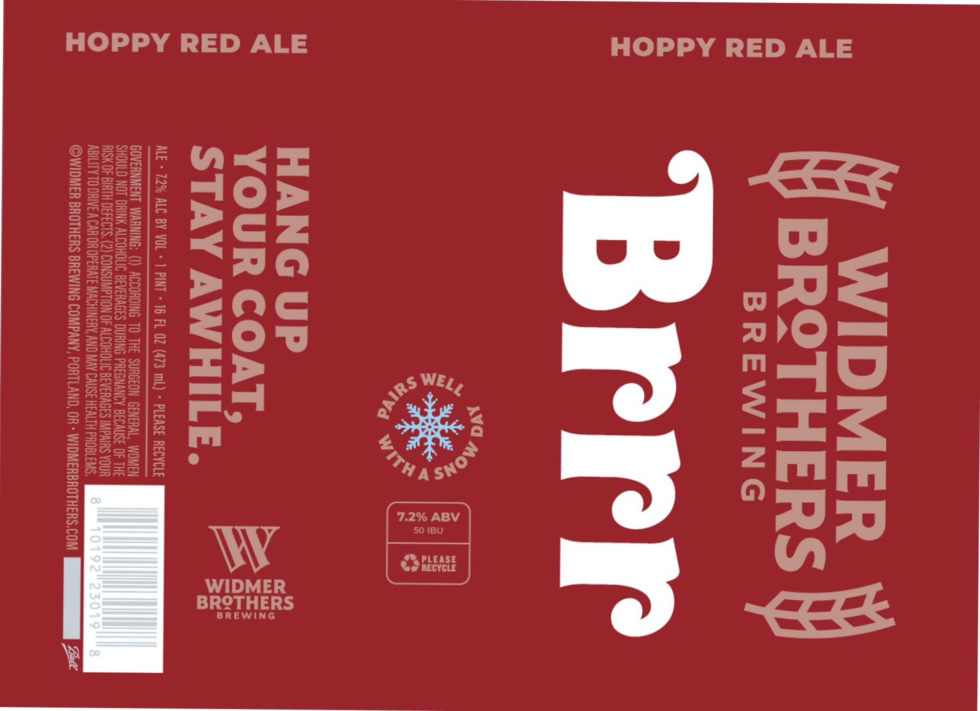 Hang Up Your Coat by Widmer Brothers Brewing - beer label