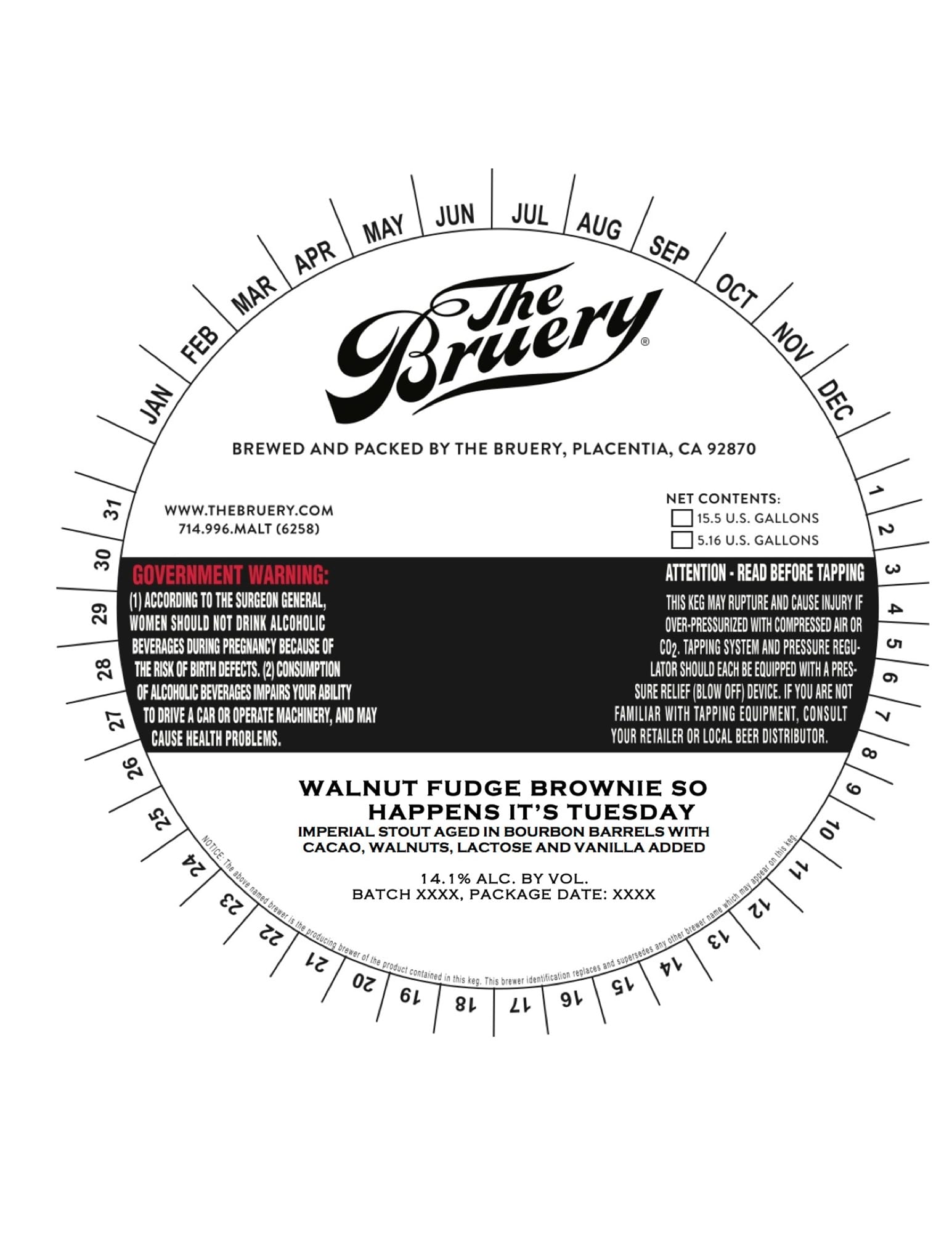 Happens It’s Tuesday by The Bruery - beer label
