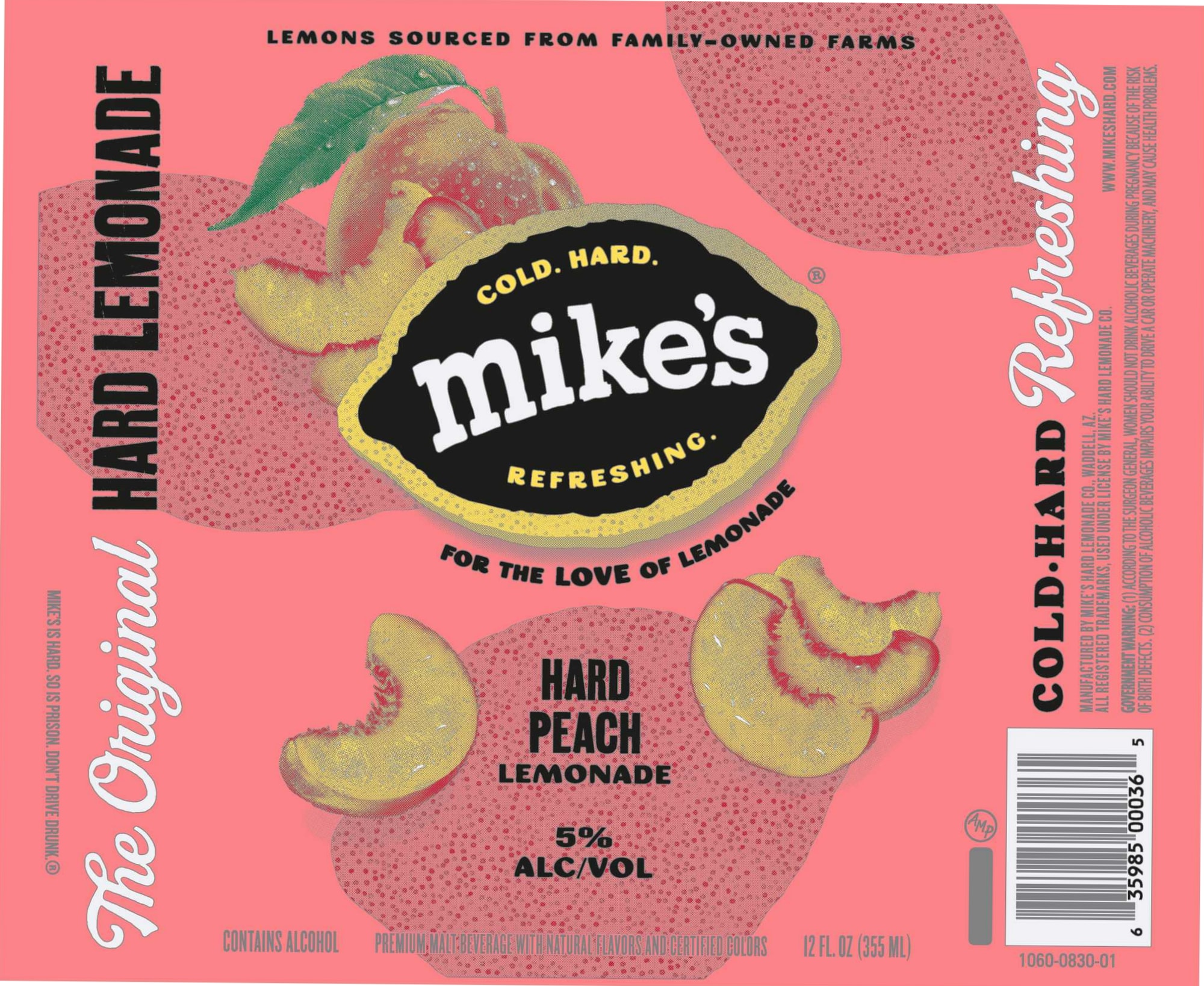 Hard Peach Lemonade by Mike's Hard Lemonade Co. - beer label