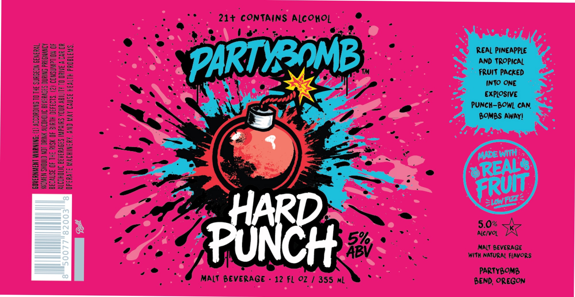 Hard Punch by Partybomb - beer label