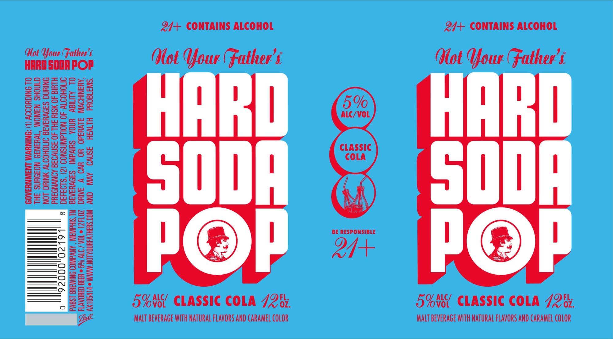 Hard Soda Pop by Not Your Father’s - beer label