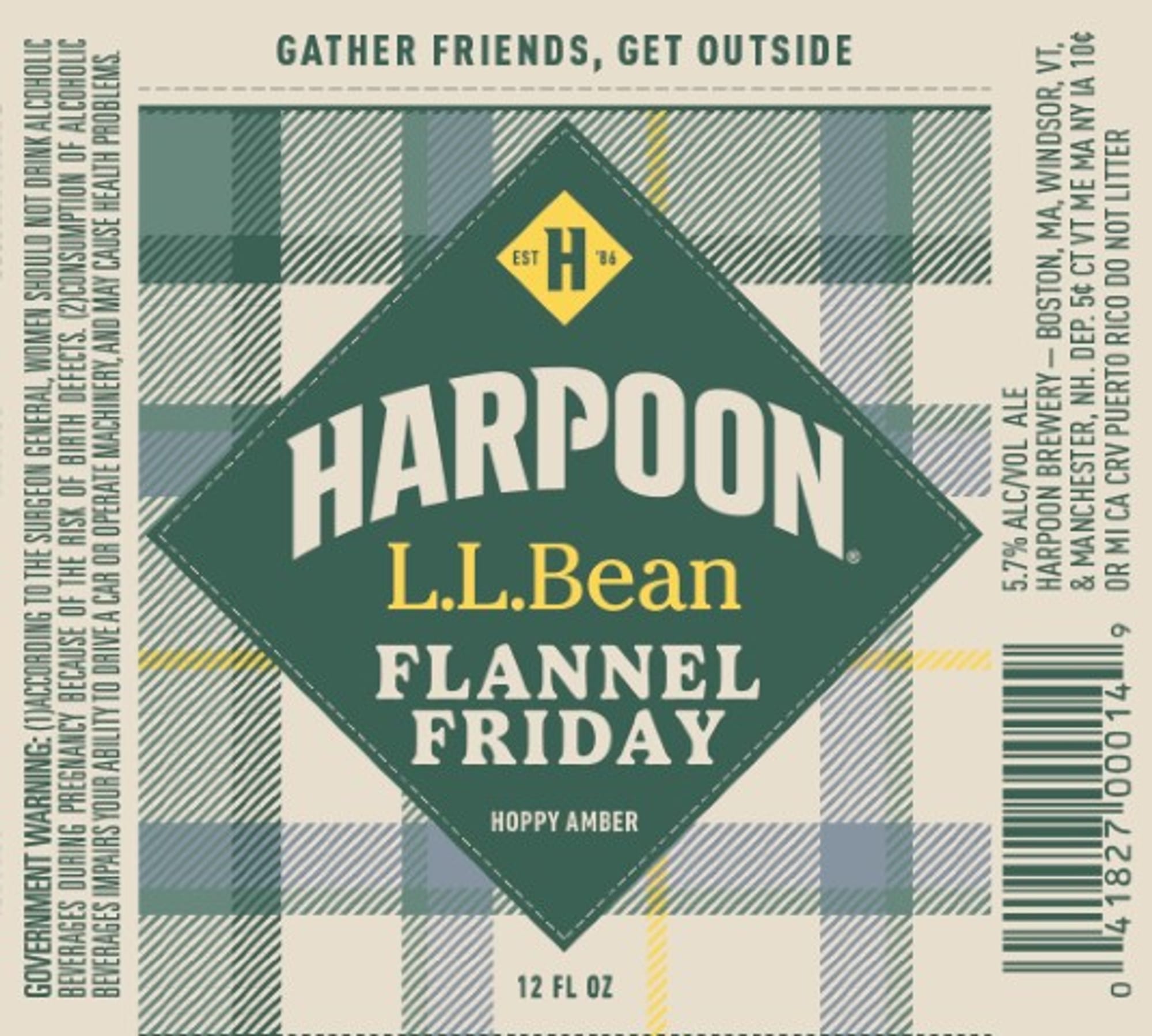 Flannel Friday by Harpoon Brewery - beer label