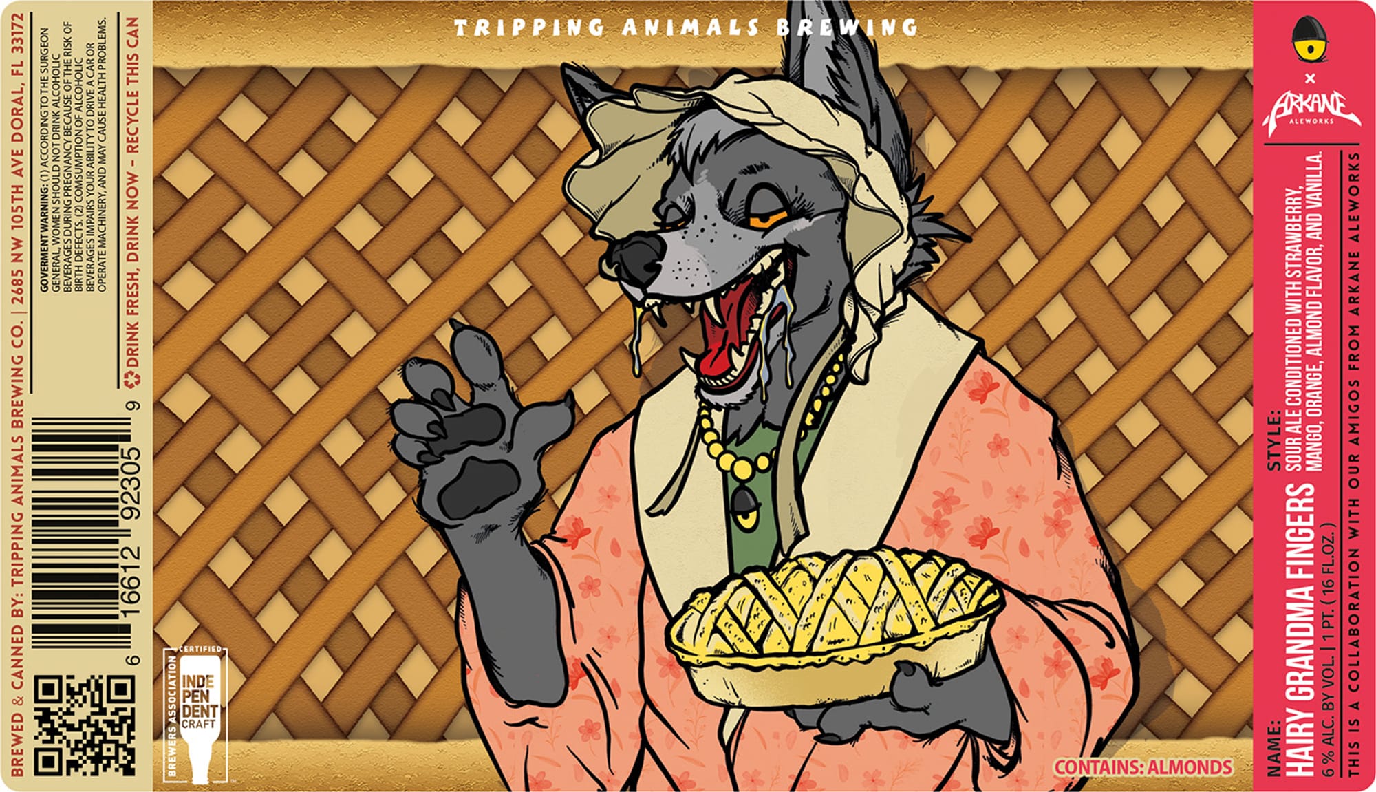 Harry Grandma Fingers by Tripping Animals Brewing - beer label