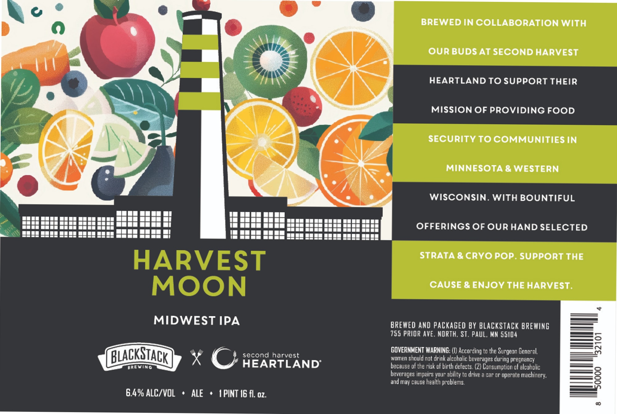 Harvest Moon by Blackstack Brewing - beer label