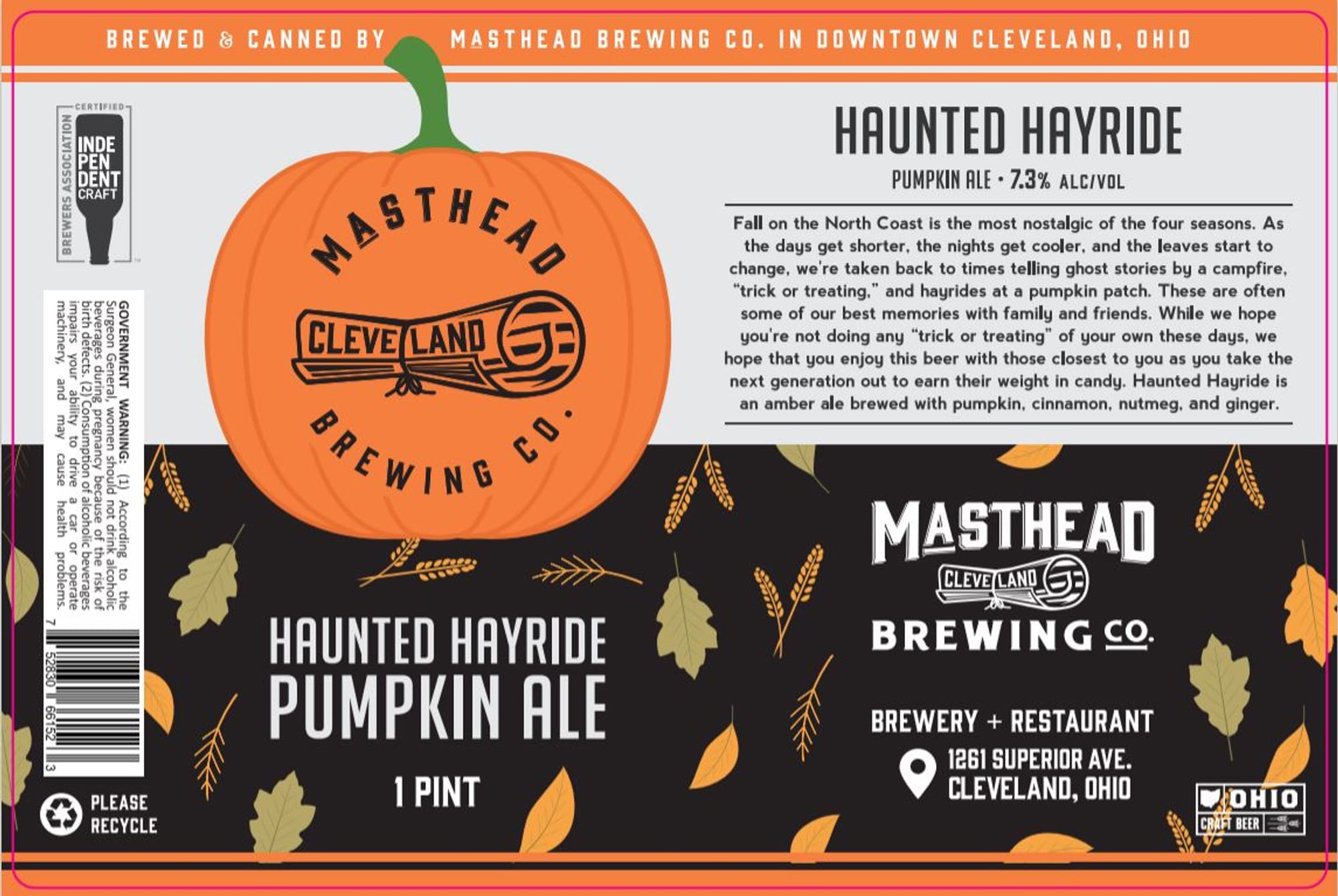 Haunted Hayride by Masthead Brewing Co. - beer label
