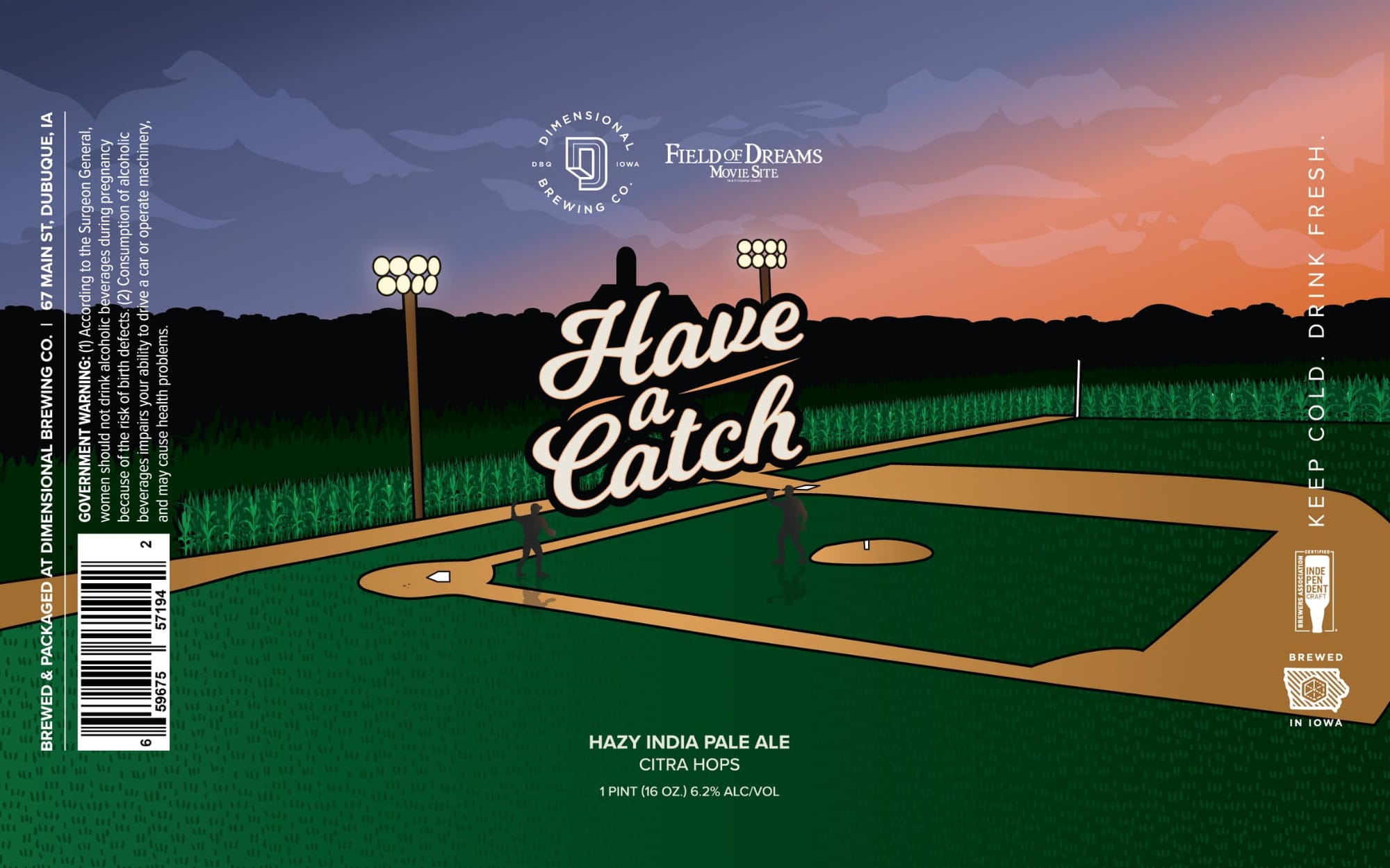 Have a Catch by Dimensional Brewing Co. - beer label