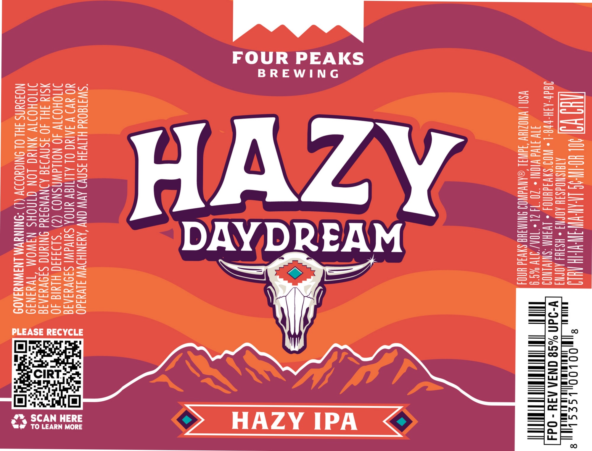 Hazy Daydream by Four Peaks Brewing - beer label