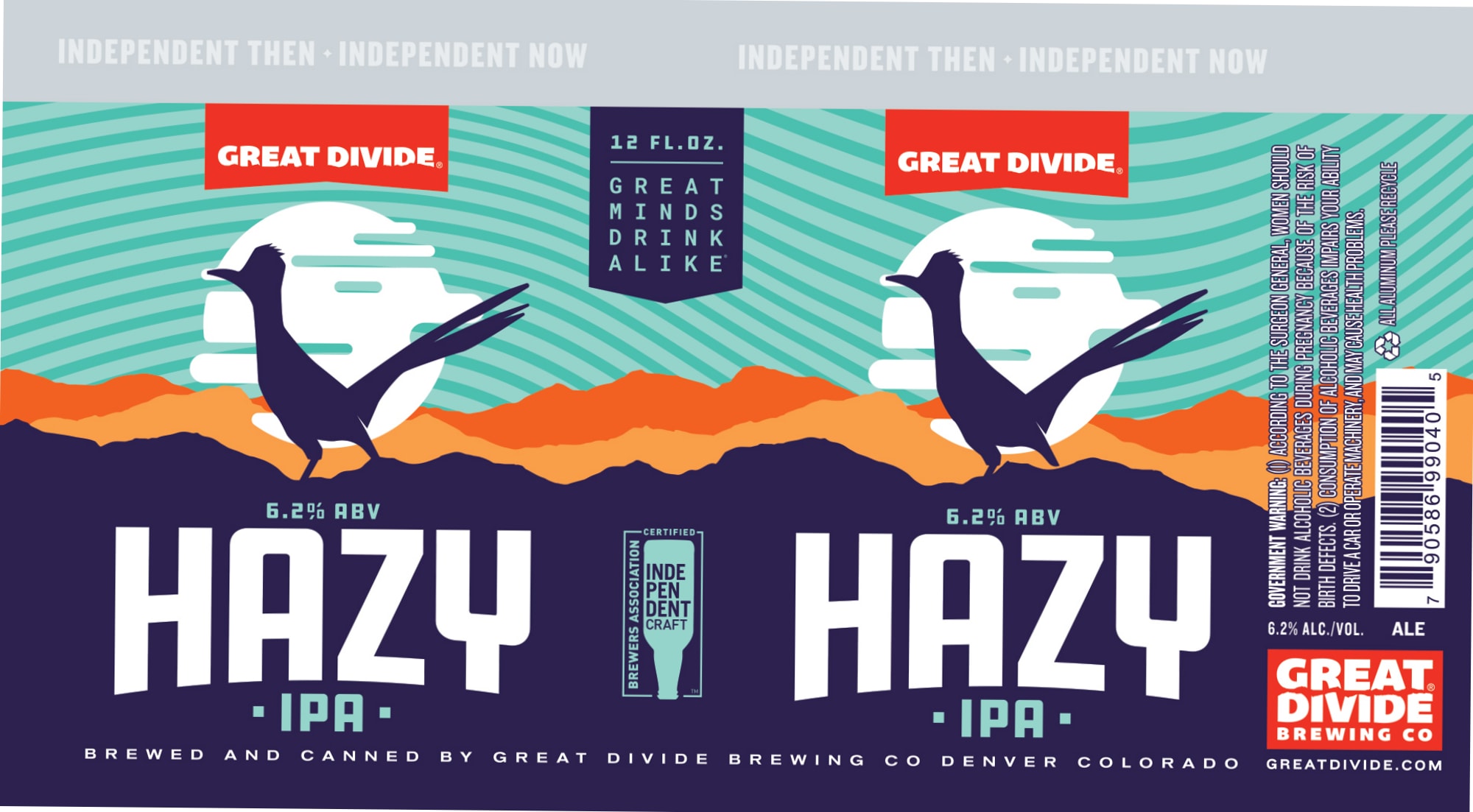 Hazy Divide by Great Divide Brewing Co. - beer label