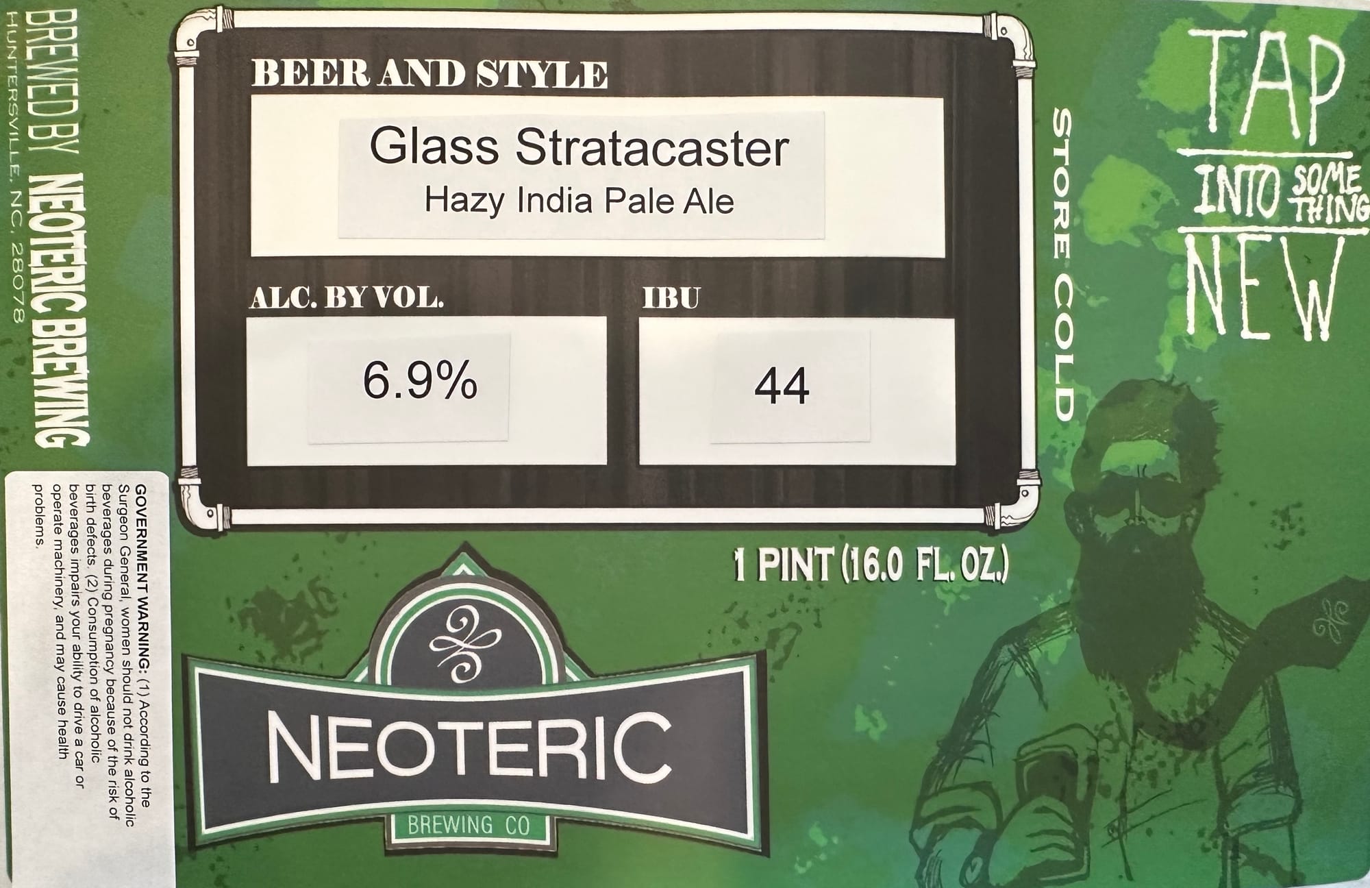 Glass Stratacaster by Neoteric Brewing Co. - beer label