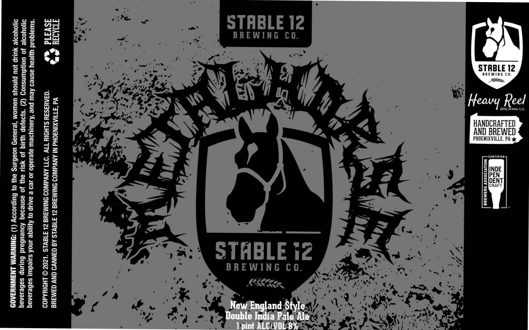 Heavy Reel by Stable 12 Brewing Co. - beer label
