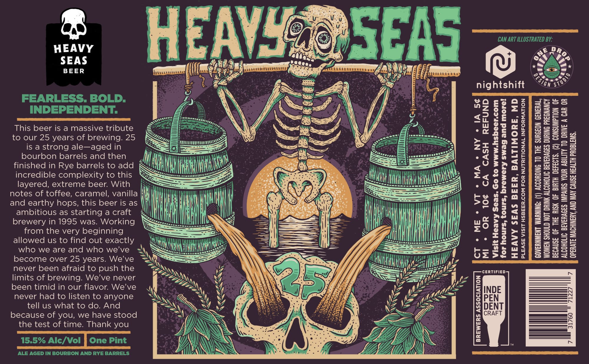 Heavys Seas by Heavy Seas Beer - beer label