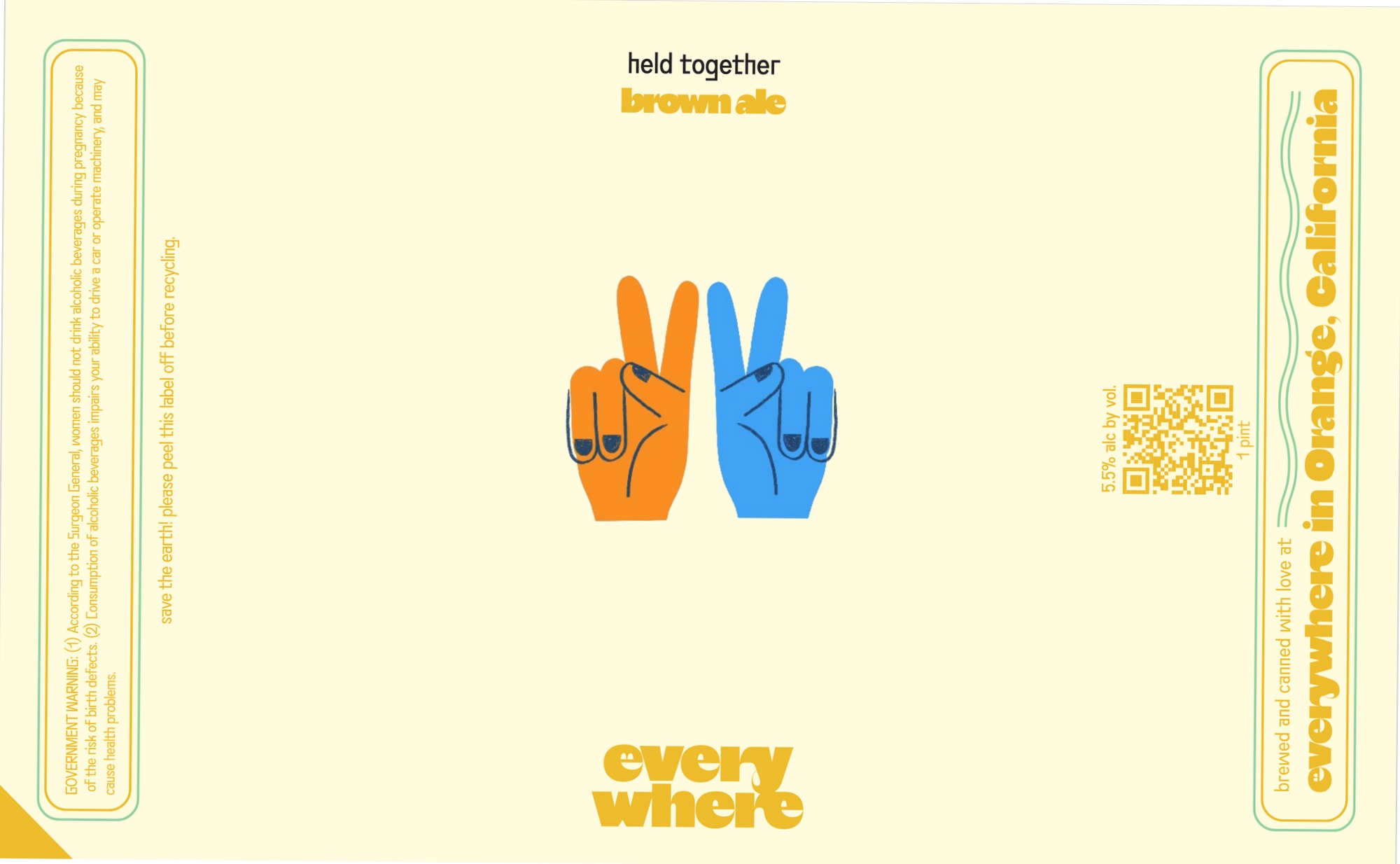 Held Together by Everywhere - beer label