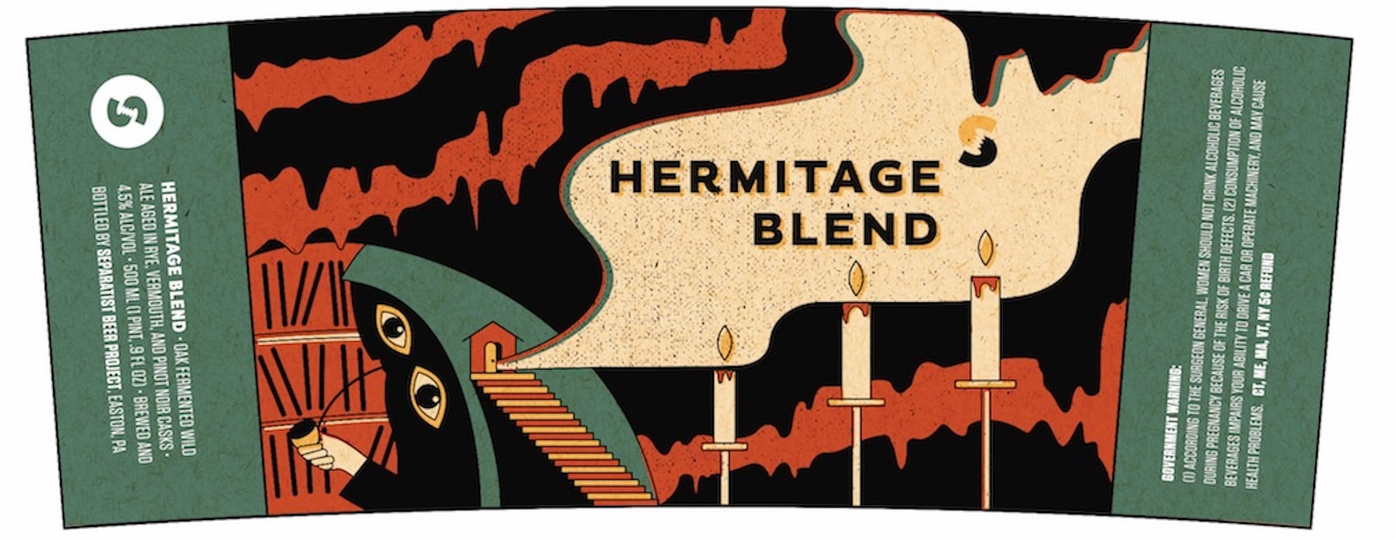 Hermitage Blend by Separatist Beer Project - beer label
