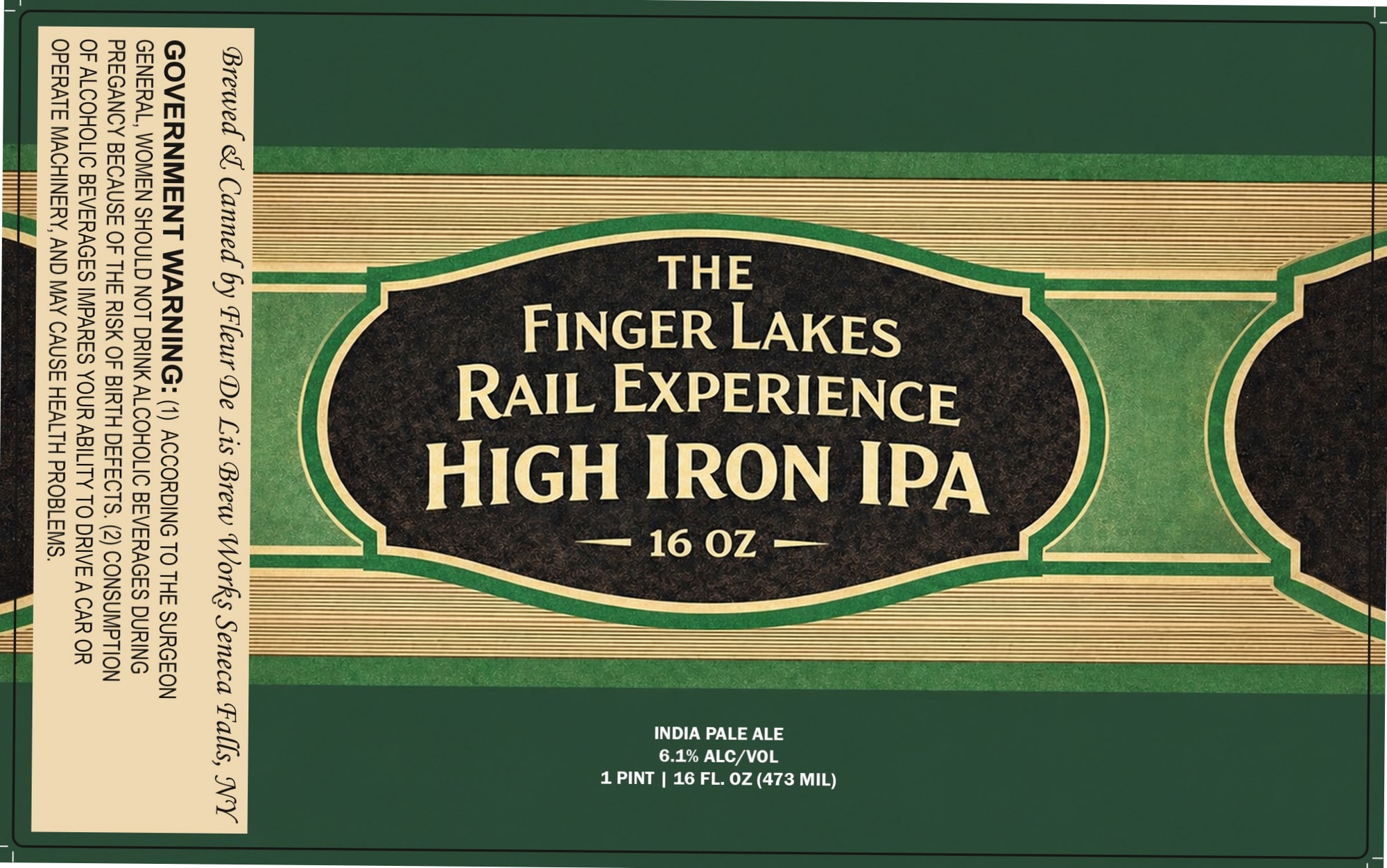 High Iron IPA by Fleur De Lis Brew Works - beer label