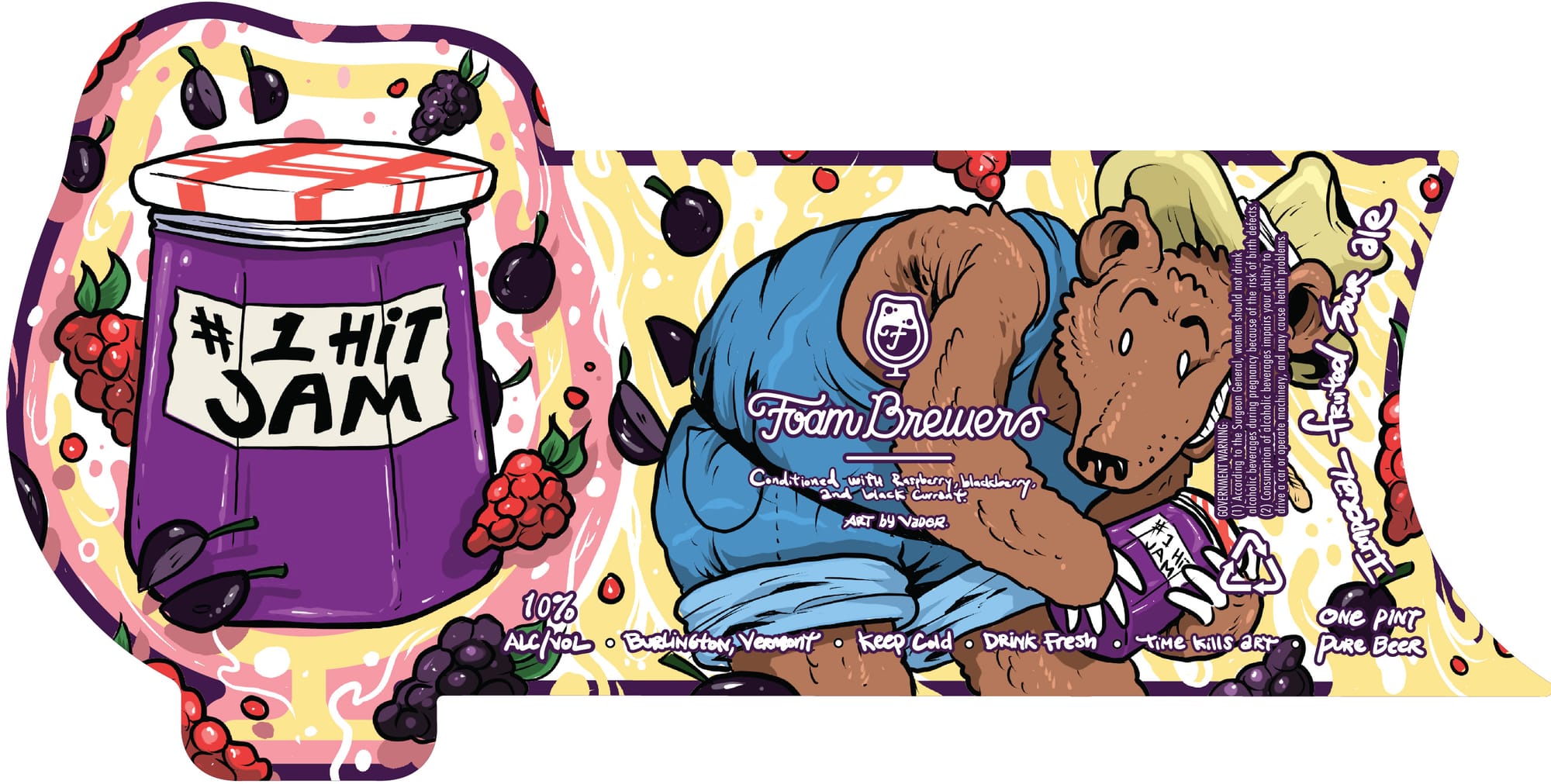 #1 Hit Jam by Foam Brewers - beer label