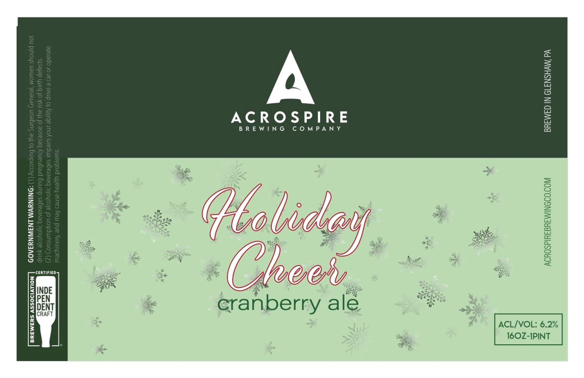 Holiday Cheer by Acrospire Brewing Company - beer label