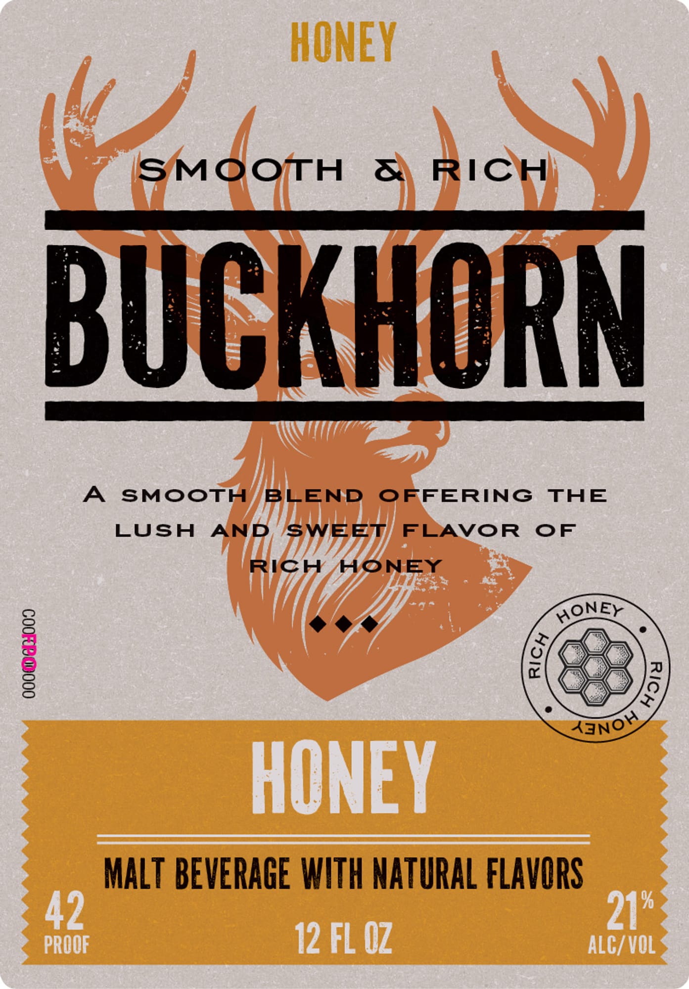 HONEY by BUCKHORN - beer label