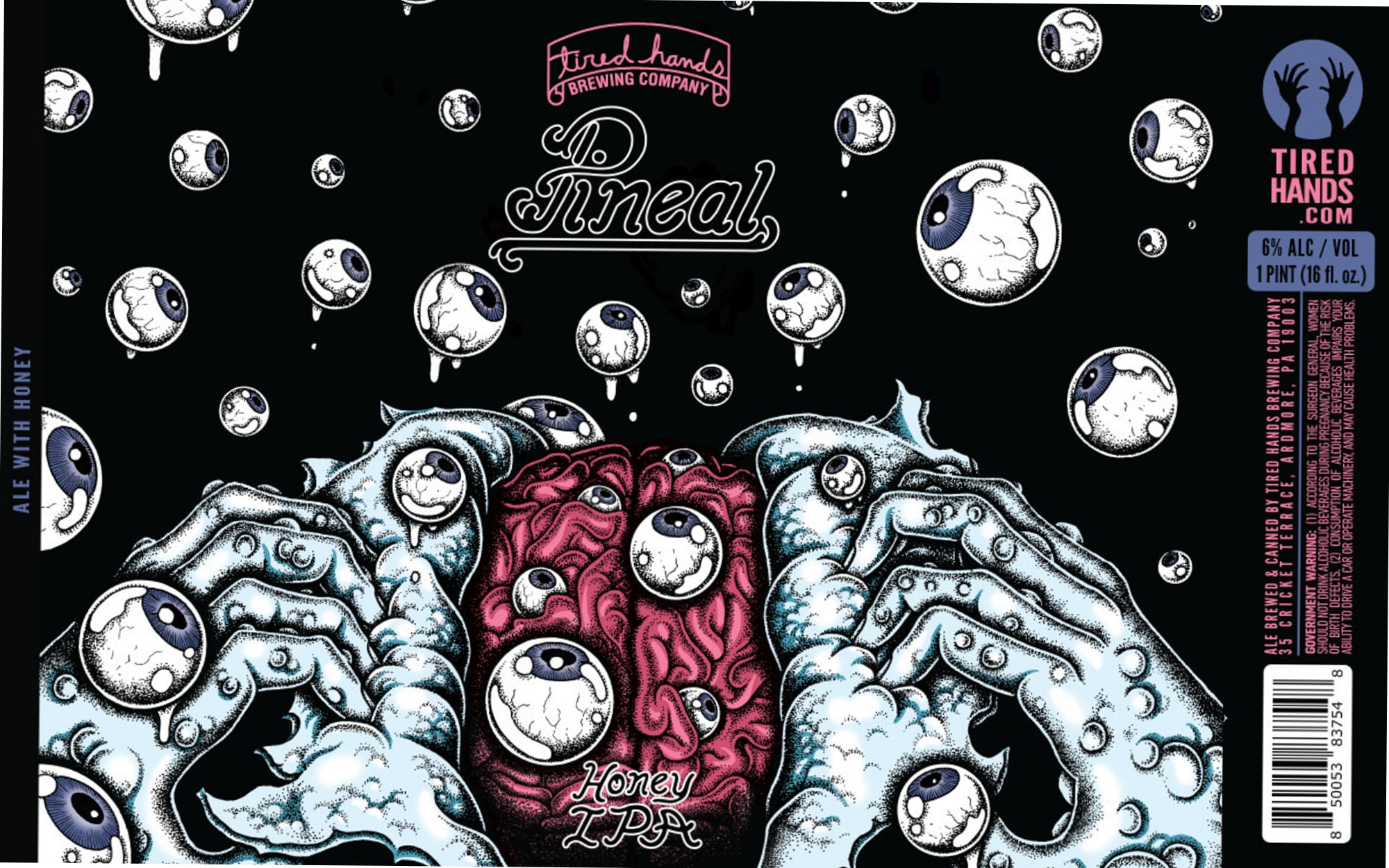 Honey IPA by Tired Hands Brewing Company - beer label