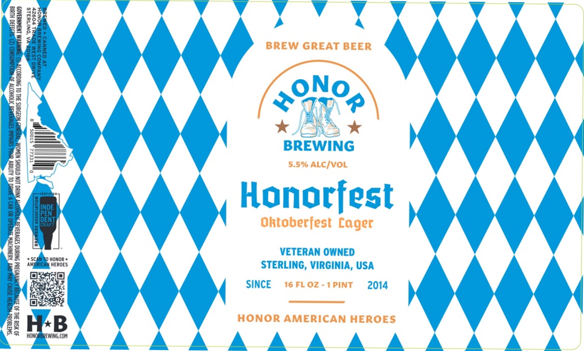 Honorfest by Honor Brewing - beer label