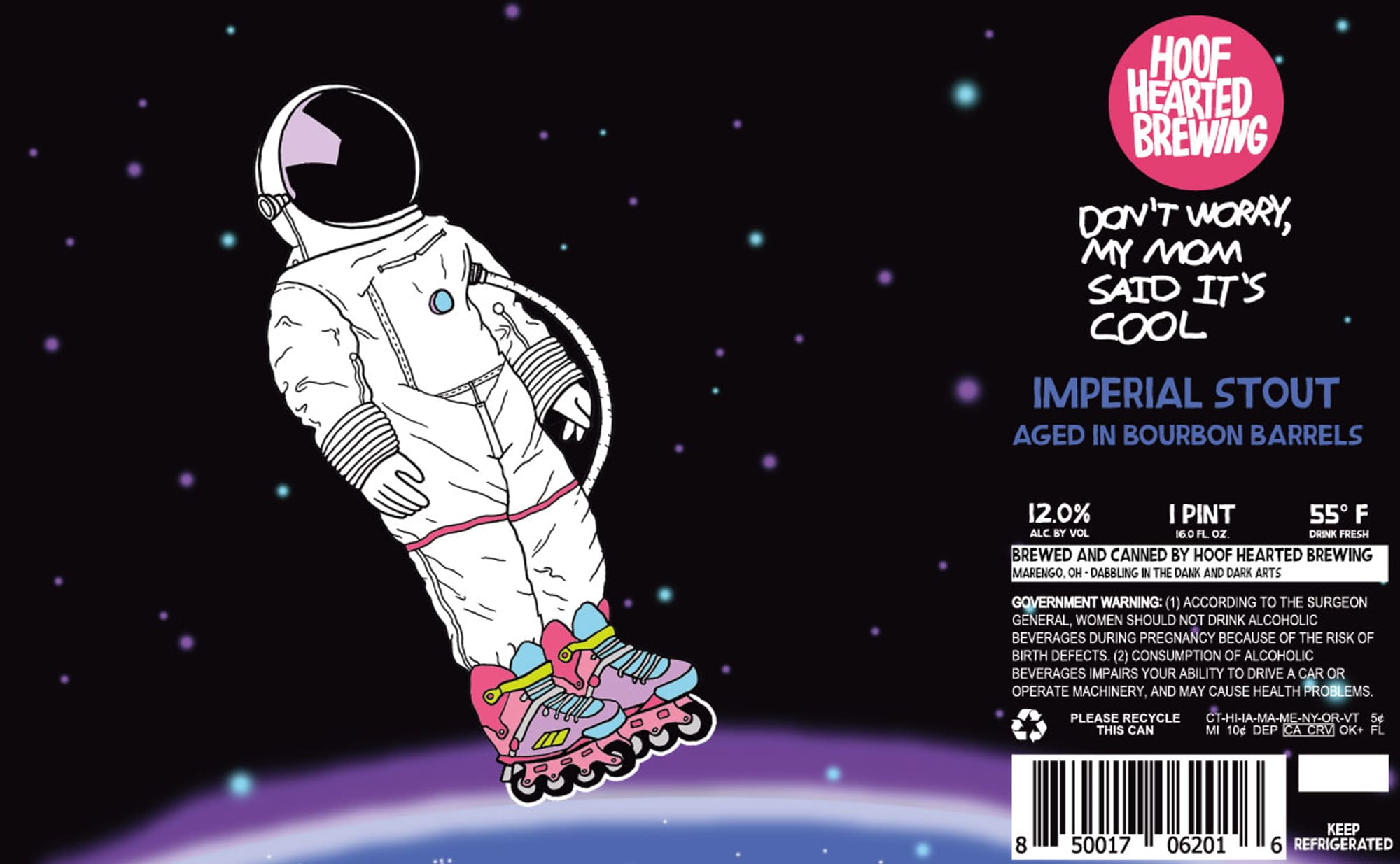 Imperial Stout by Hoof Hearted Brewing - beer label