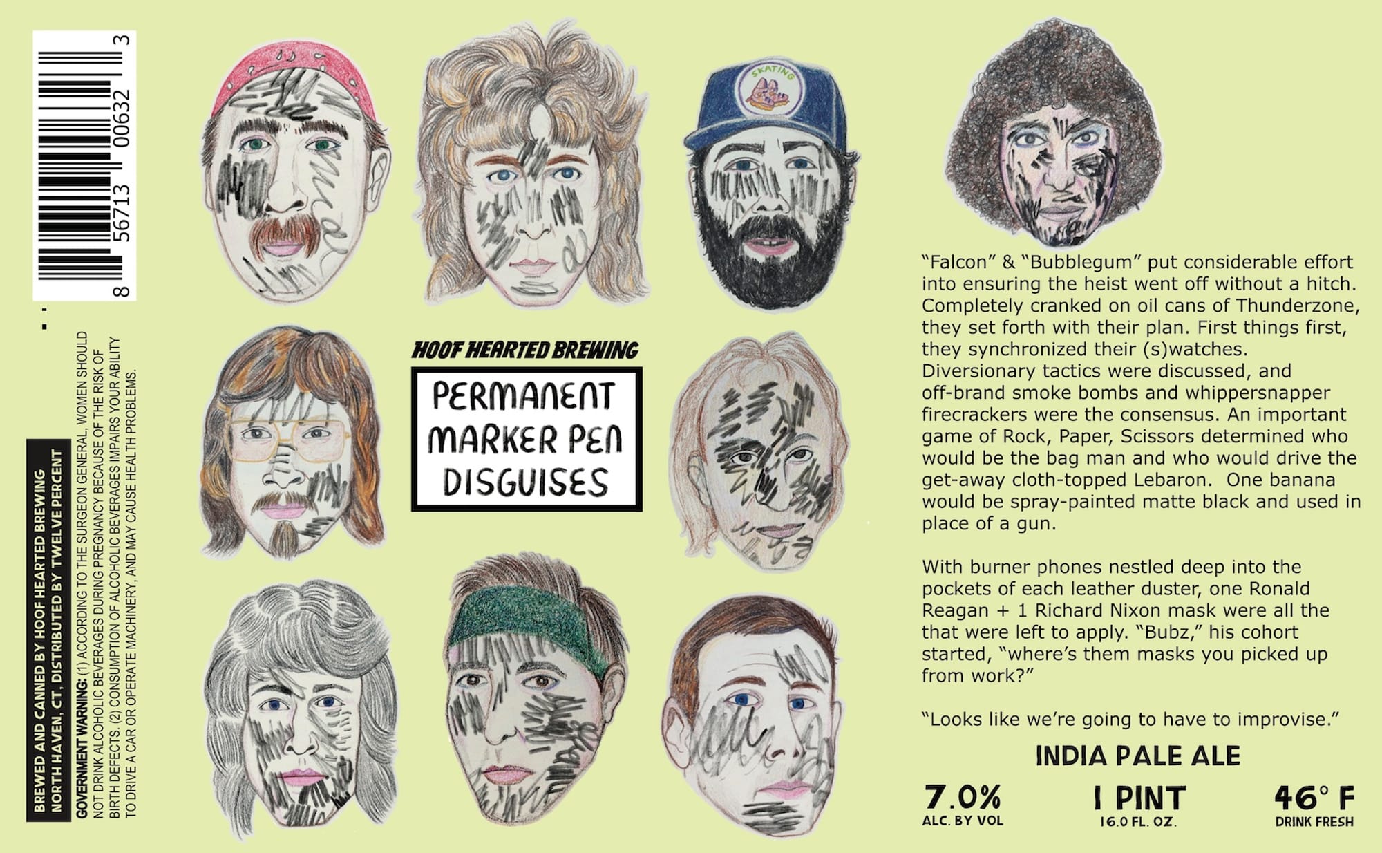 Permanent Disguises by Hoof Hearted Brewing - beer label