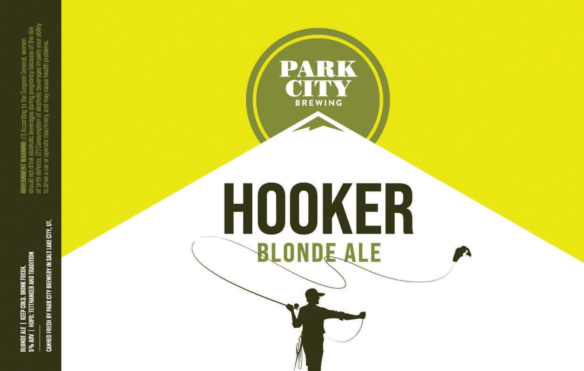 Hooker Blonde Ale by Park City Brewing - beer label