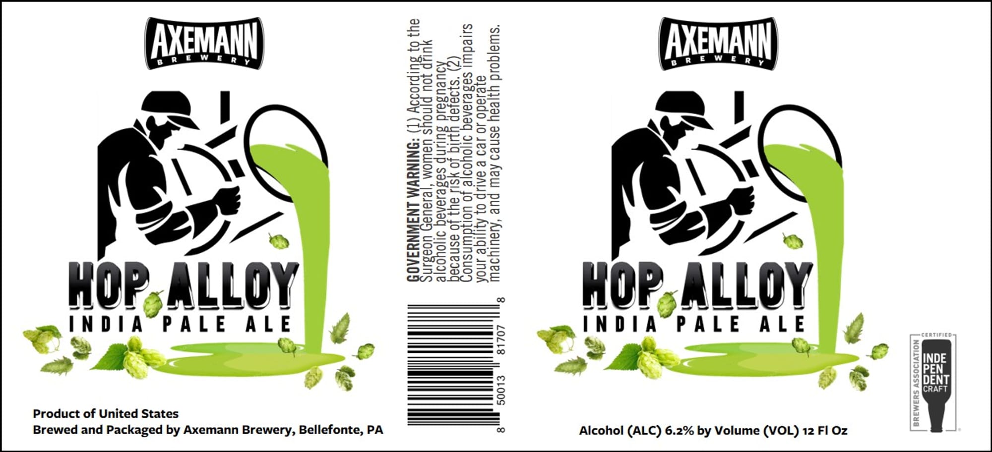 Hop Alloy by Axemann Brewery - beer label