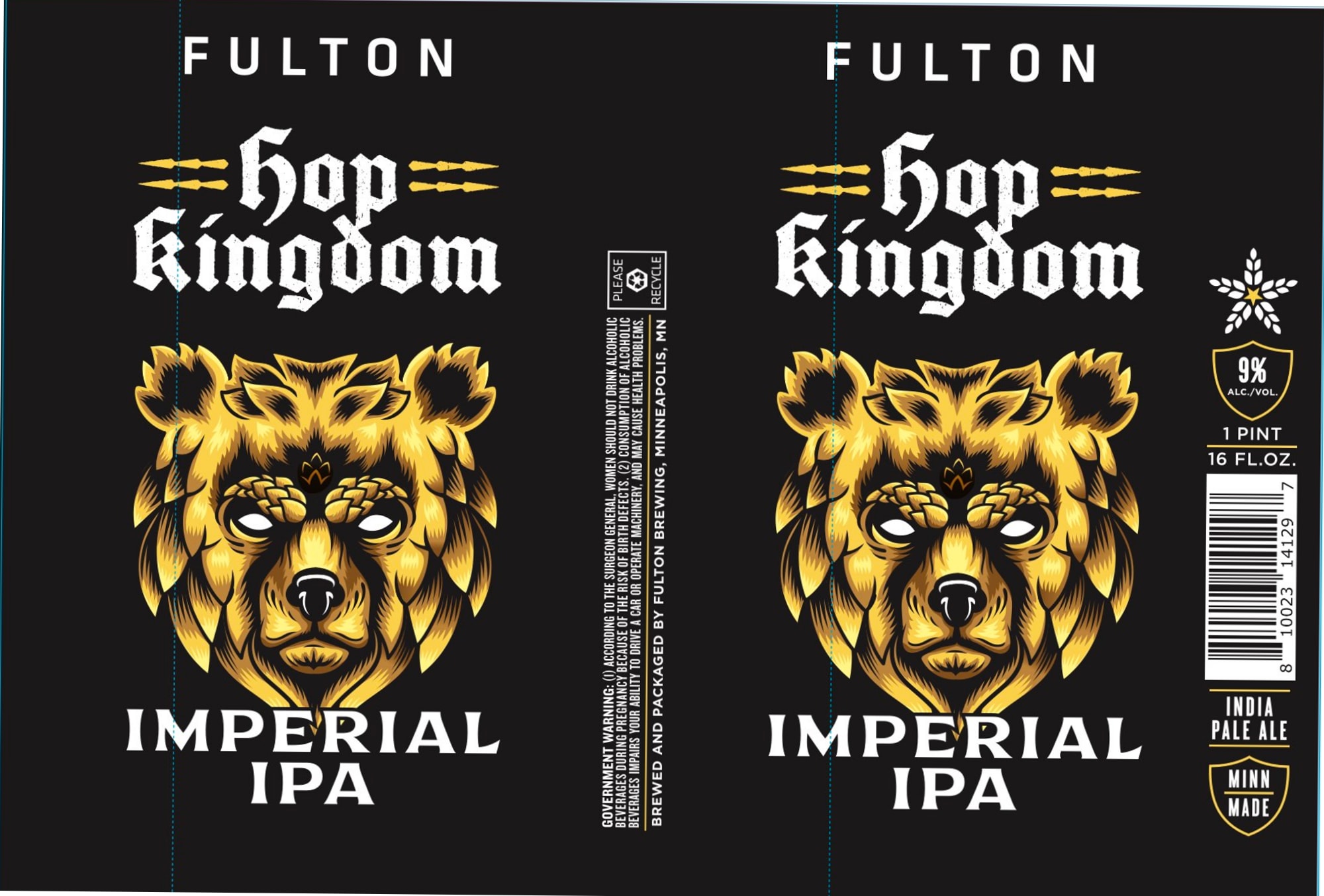 Hop Kingdom by Fulton Brewing - beer label