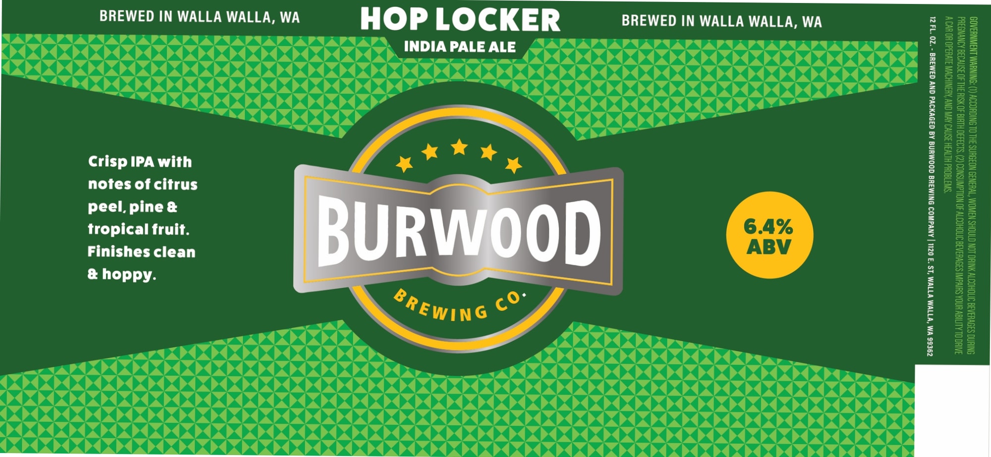Hop Locker by Burwood Brewing Co. - beer label