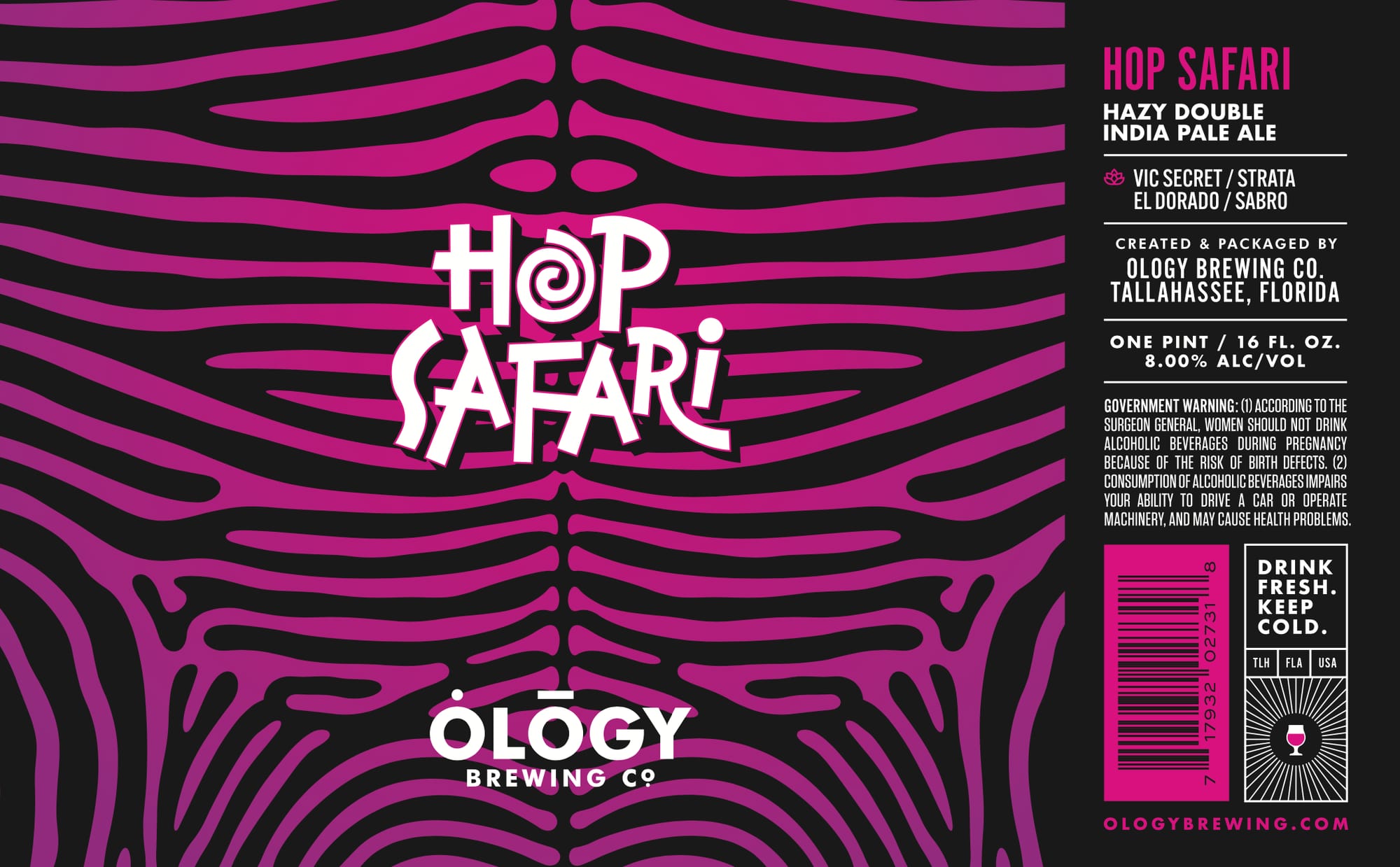 Hop Safari by Ology Brewing Co. - beer label