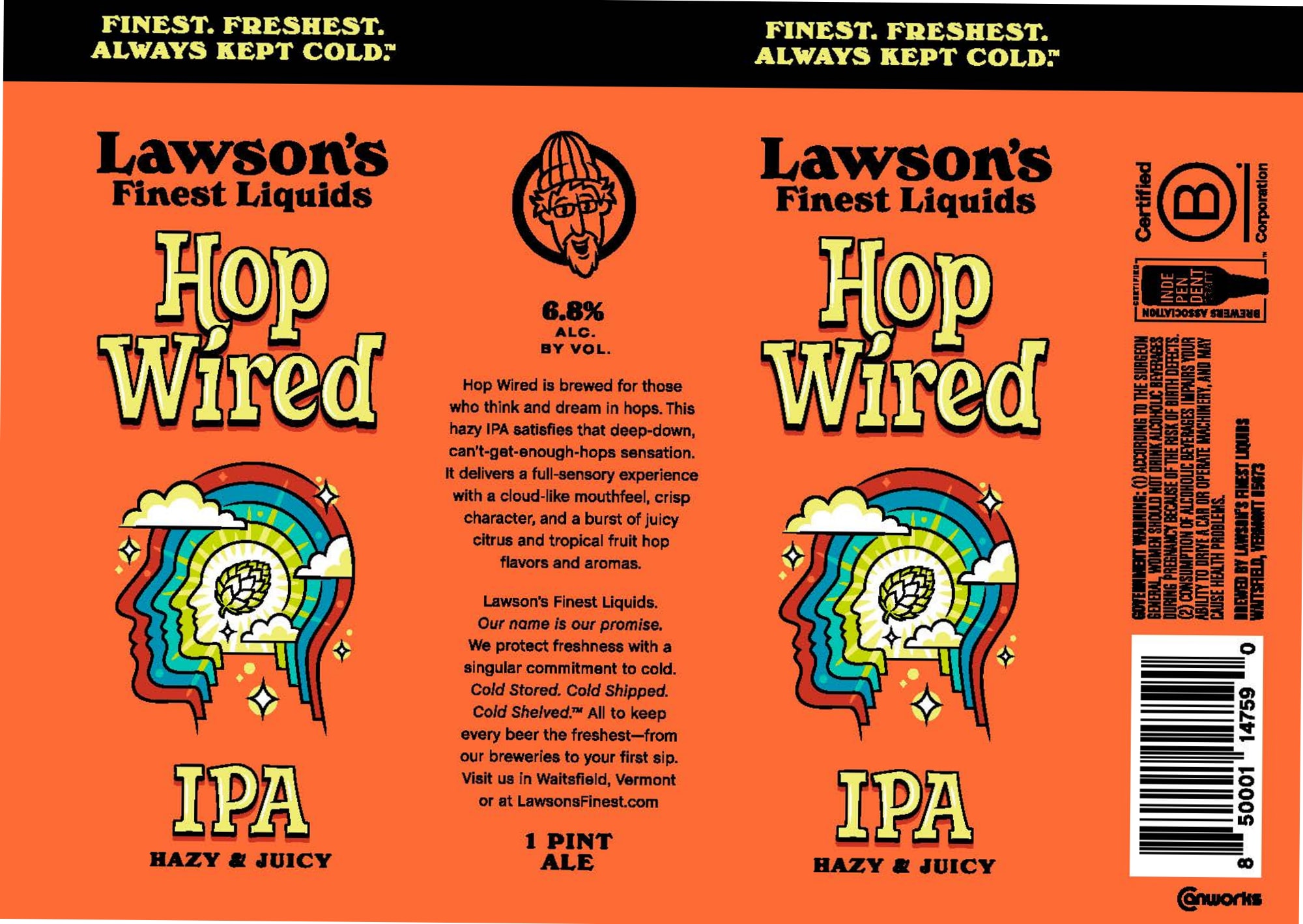 Hop Wired by Lawson’s Finest Liquids - beer label