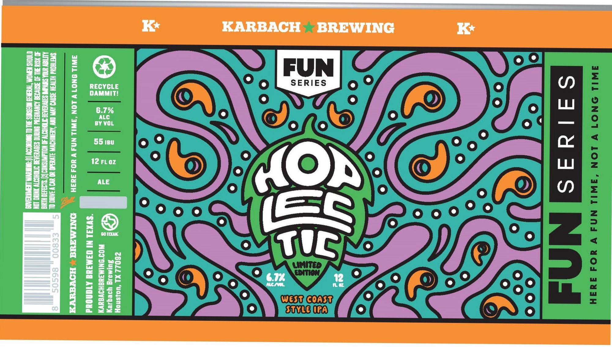 Hopadillo by Karbach Brewing - beer label