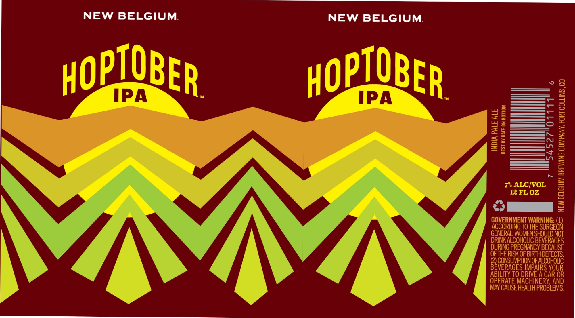 Hoptober by New Belgium Brewing - beer label