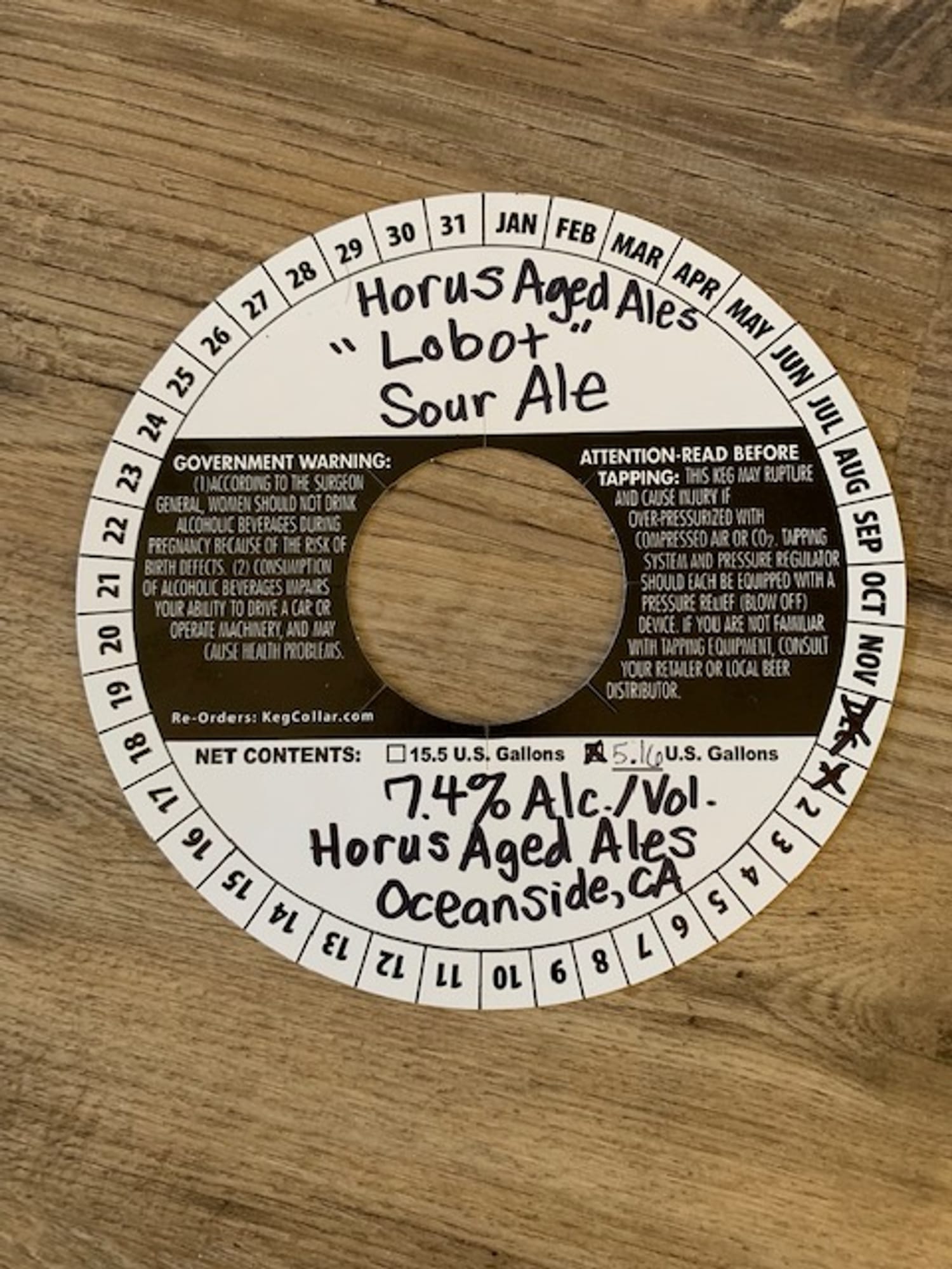 Lobot by Horus Aged Ales - beer label