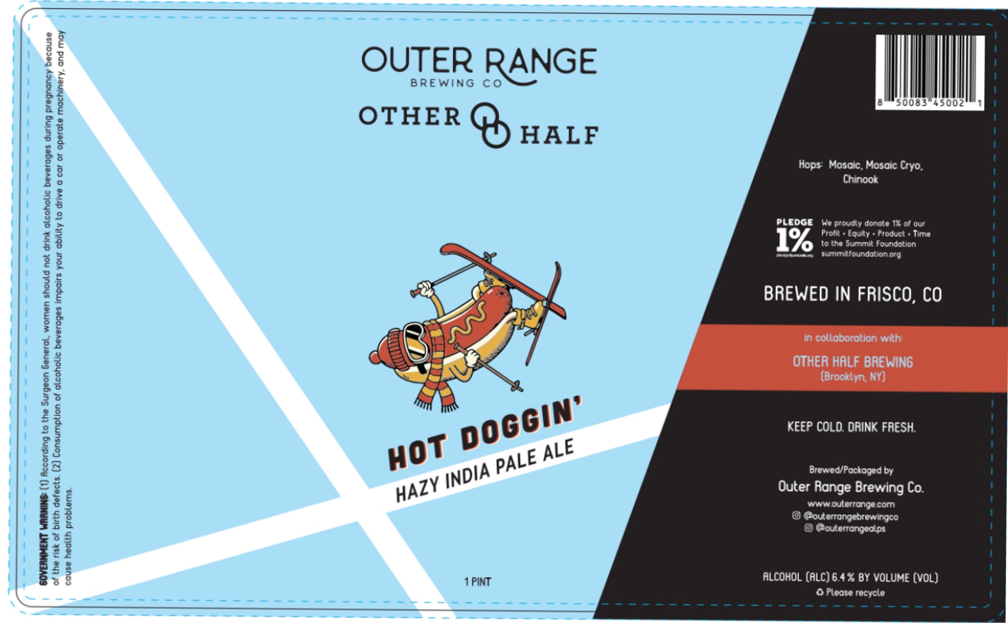 Hot Doggin’ by Outer Range Brewing Co. - beer label