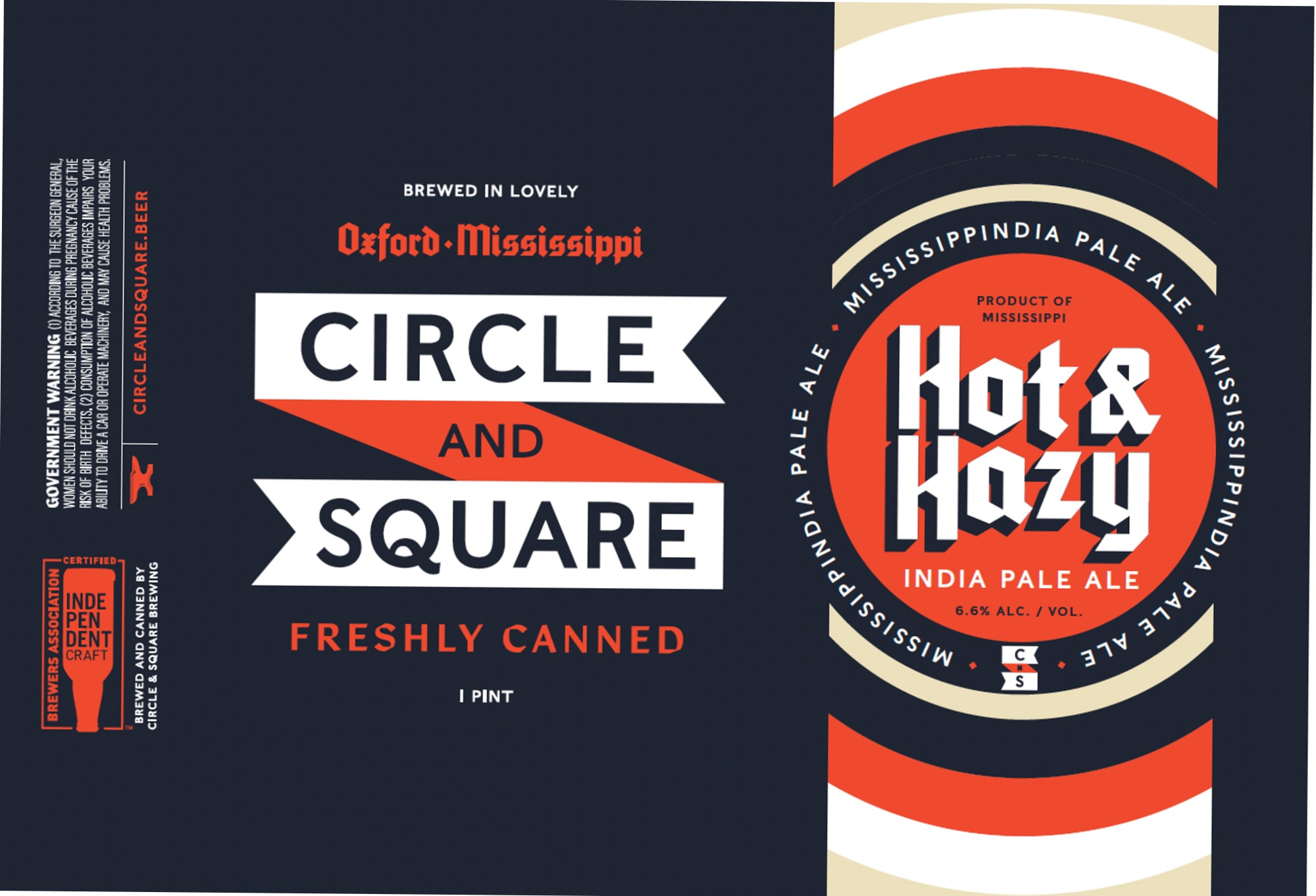 Hot & Hazy by Circle & Square Brewing - beer label