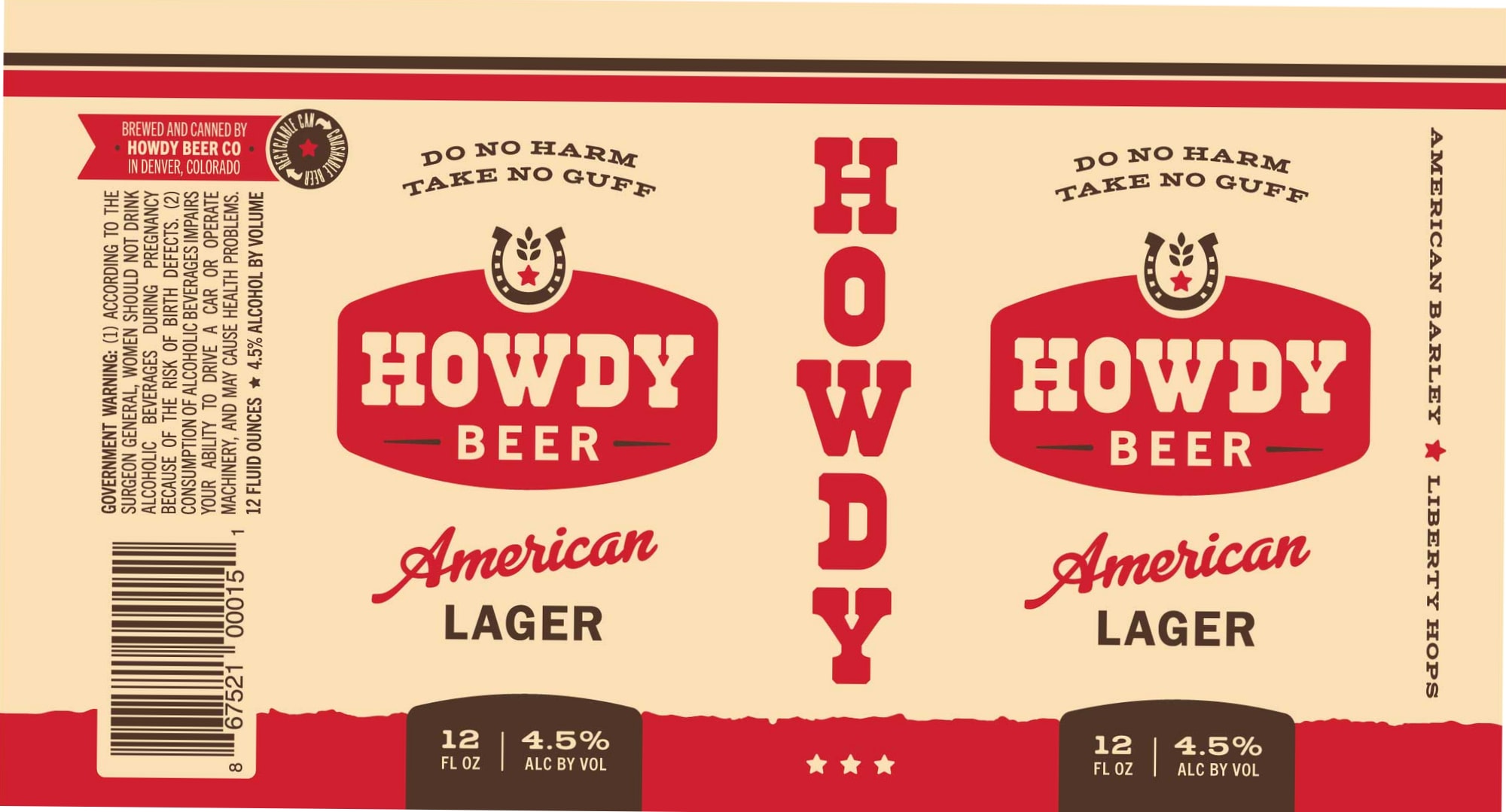 HOWDY AMERICAN LAGER