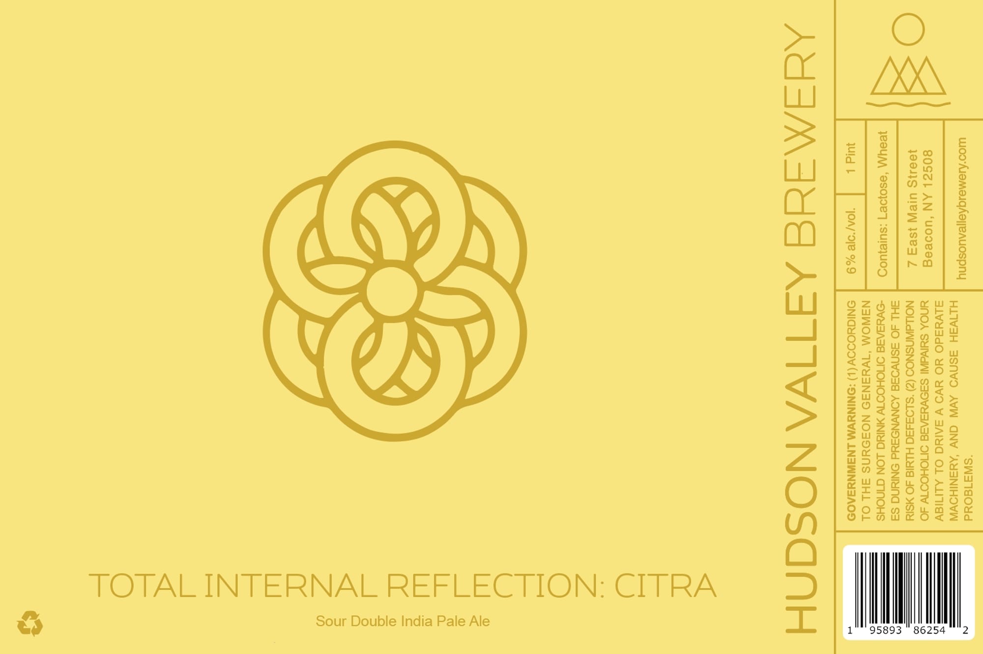 Total Internal Reflection: Citra by Hudson Valley Brewery - beer label