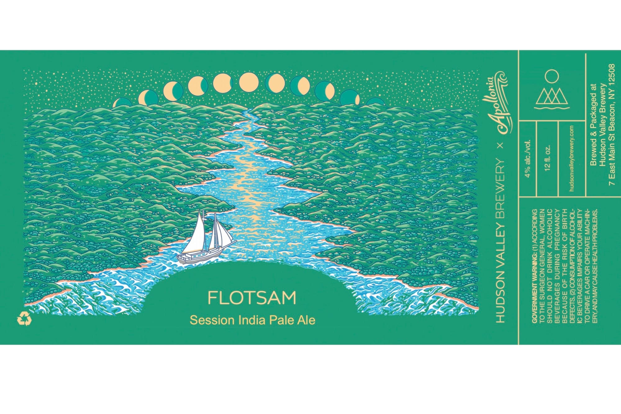 Flotsam by Hudson Valley Brewery - beer label