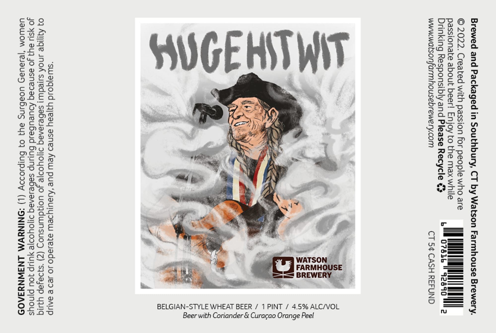 Hugehstwit by Watson Farmhouse Brewery - beer label