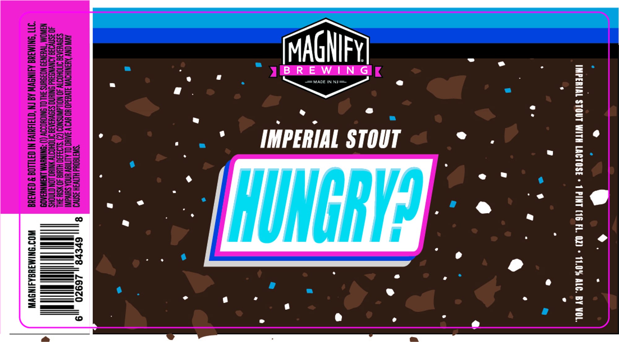 Hungry? Imperial Stout by Magnify Brewing - beer label
