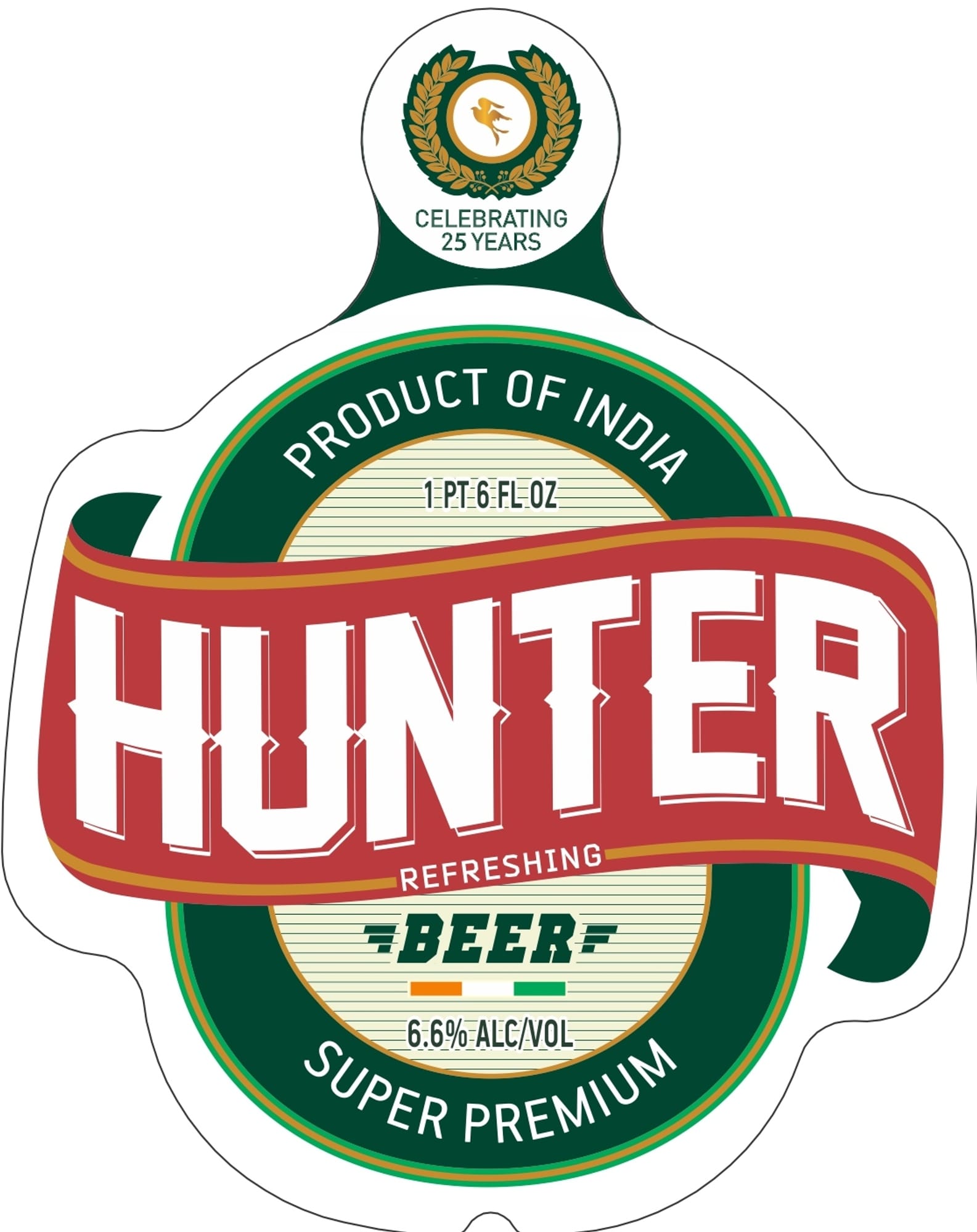 Hunter Super Premium Beer by Hunter - beer label