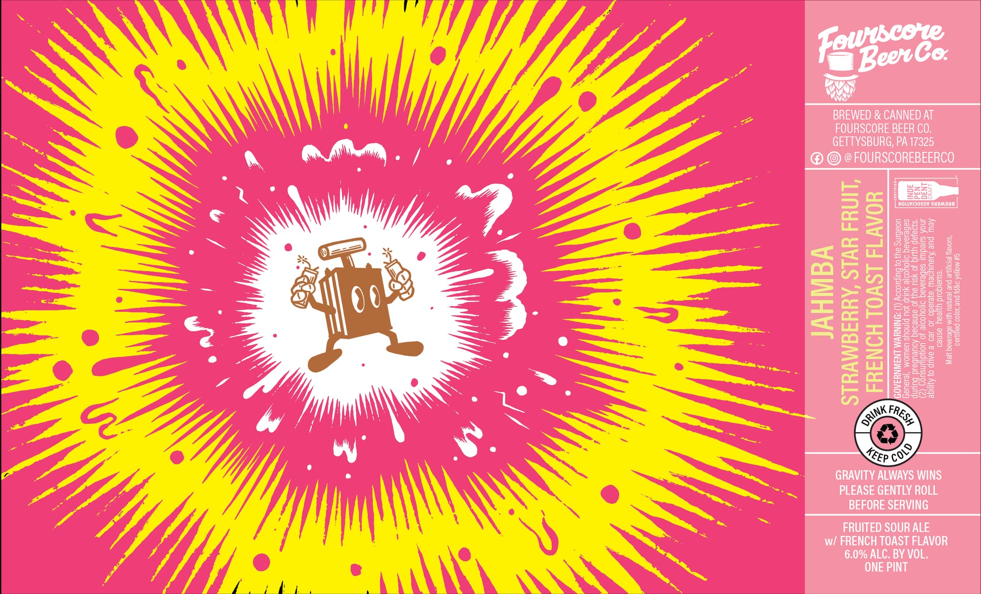 IAHMBA by Fourscore Beer Co. - beer label