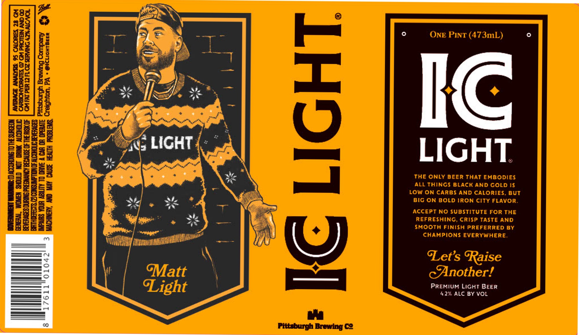 IC Light by Pittsburgh Brewing Co. - beer label