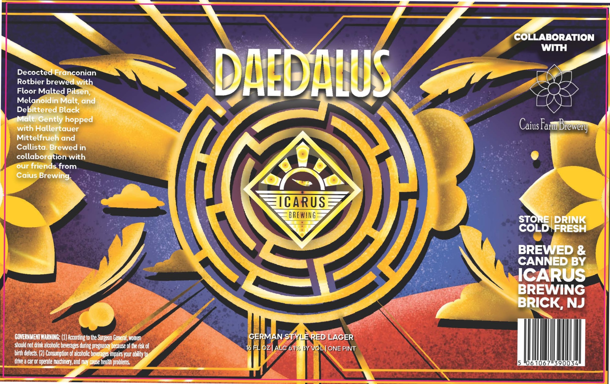 Daedalus Icarus by Icarus Brewing - beer label