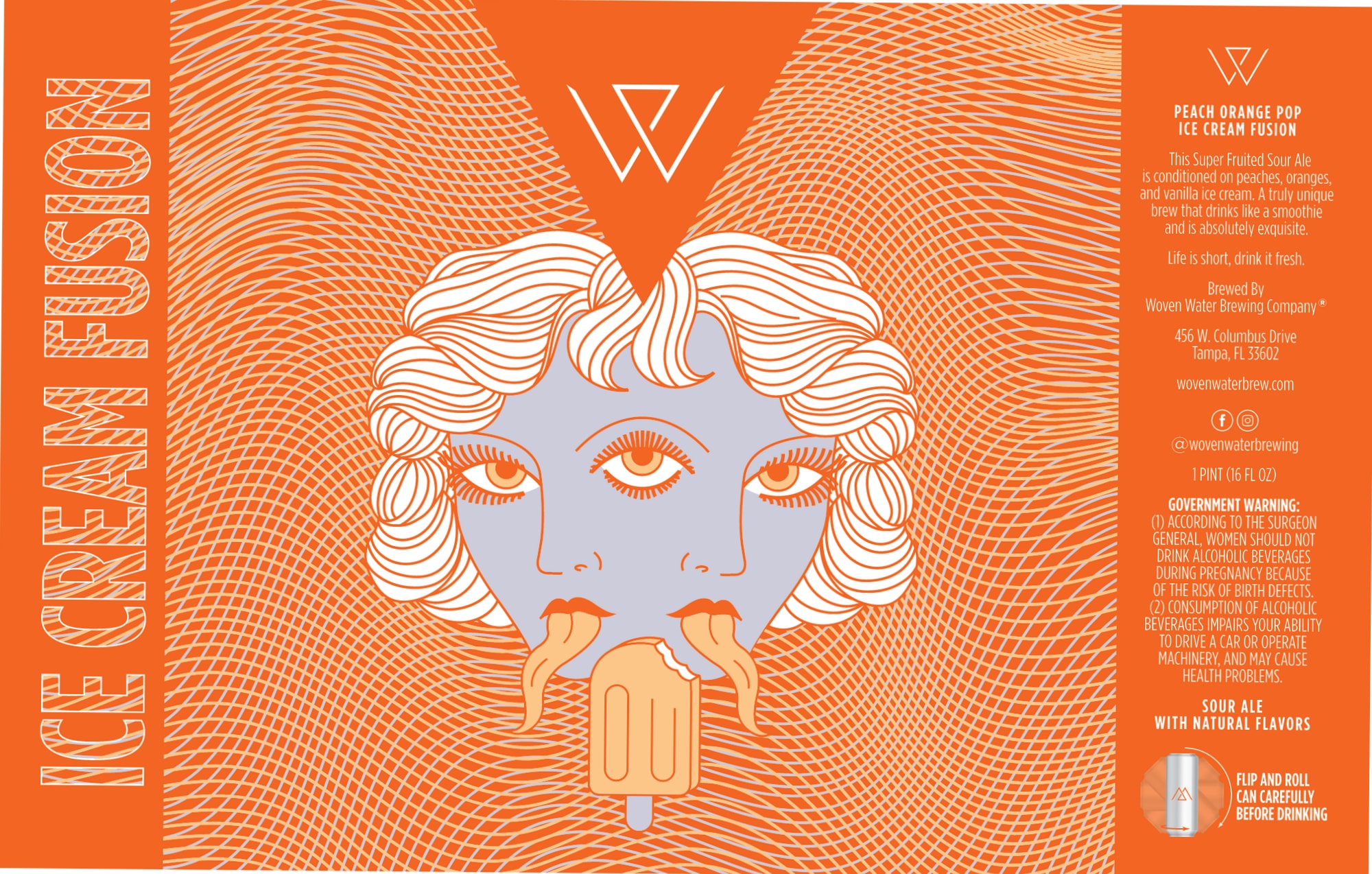 Ice Cream Fusion by Woven Water Brewing Company - beer label
